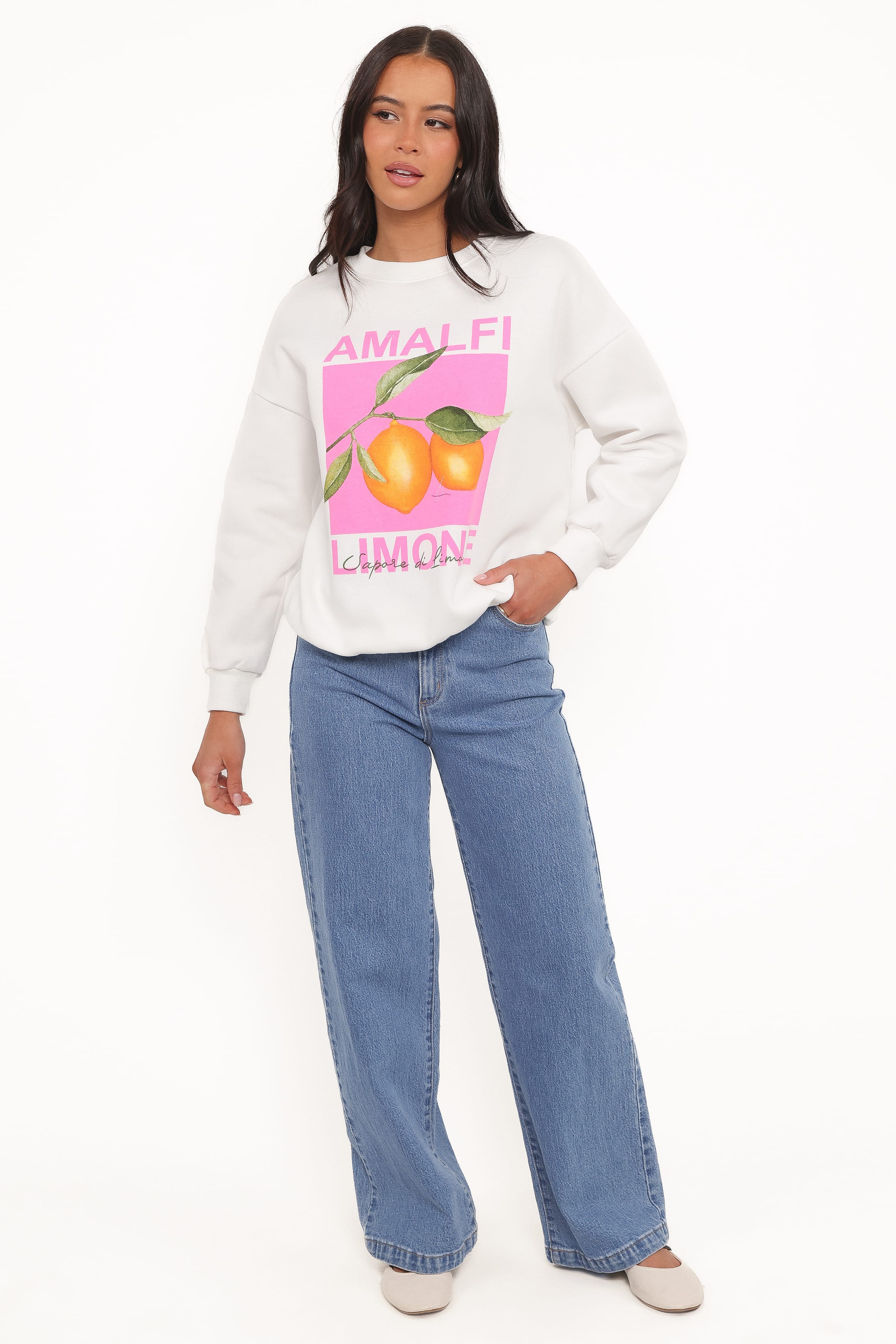 OUTERWEAR Amalfi Graphic Sweatshirt - White