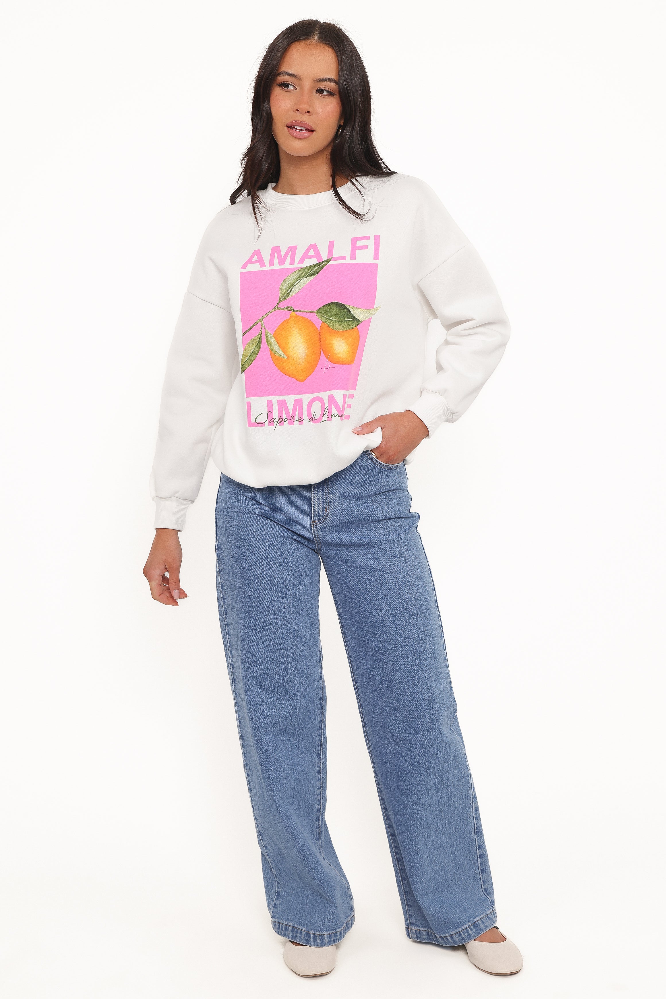 OUTERWEAR Amalfi Graphic Sweatshirt - White
