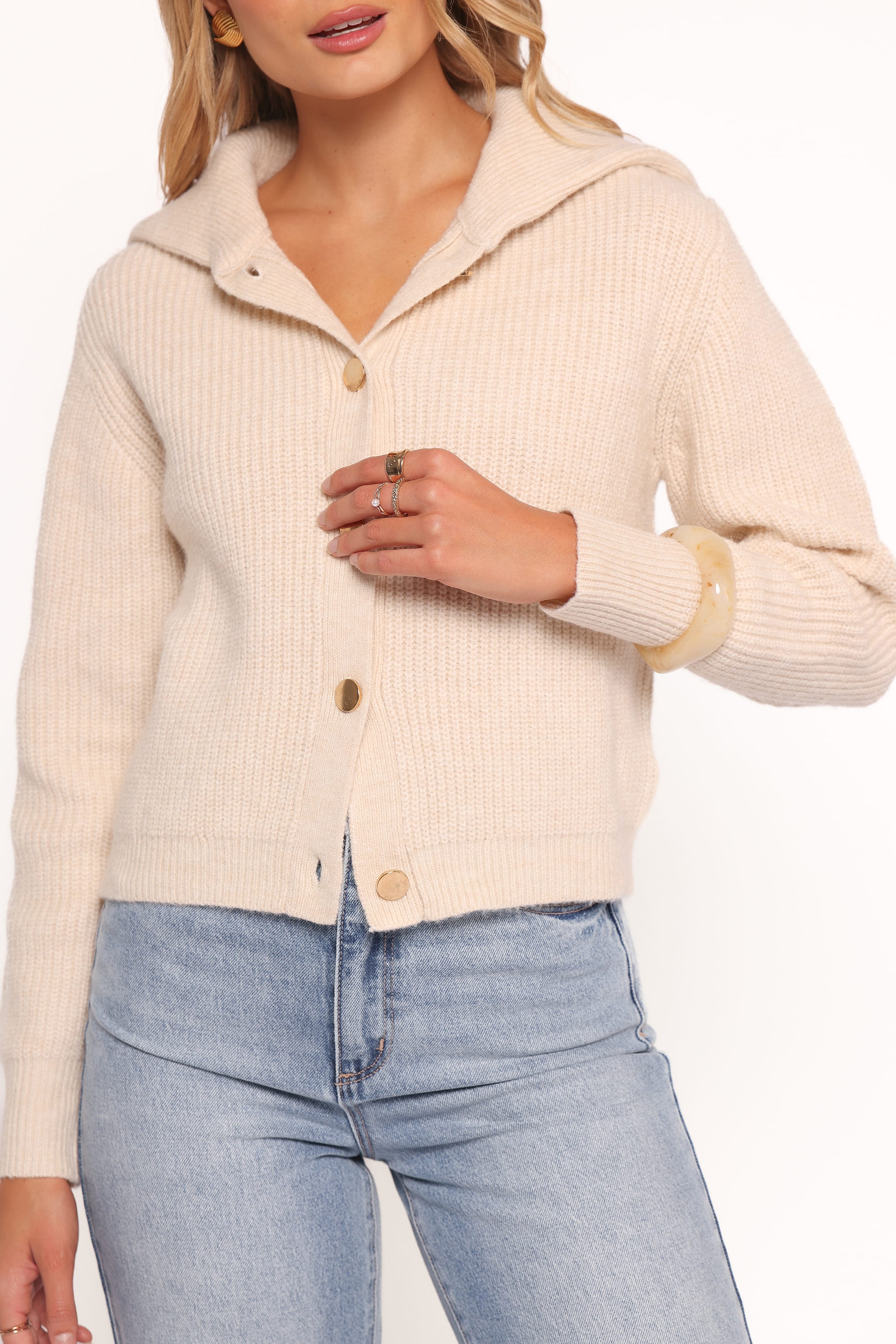 OUTERWEAR Anais Knitted Jacket - Ecru