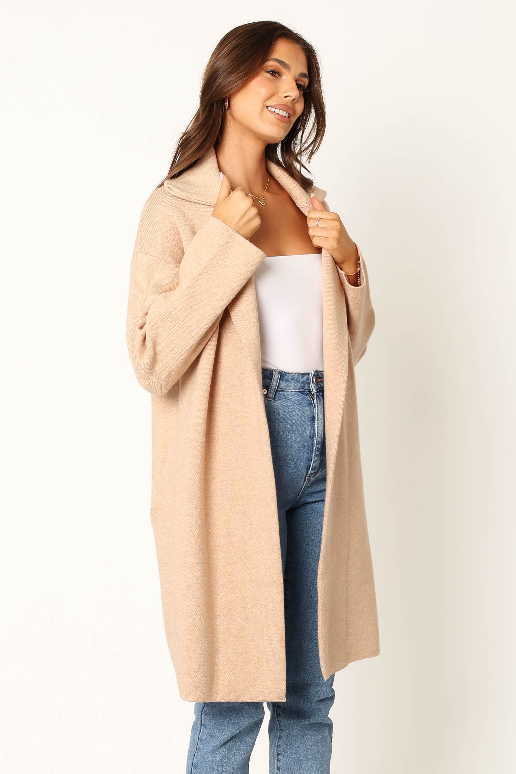 OUTERWEAR Anastasia Long Coatigan - Sand