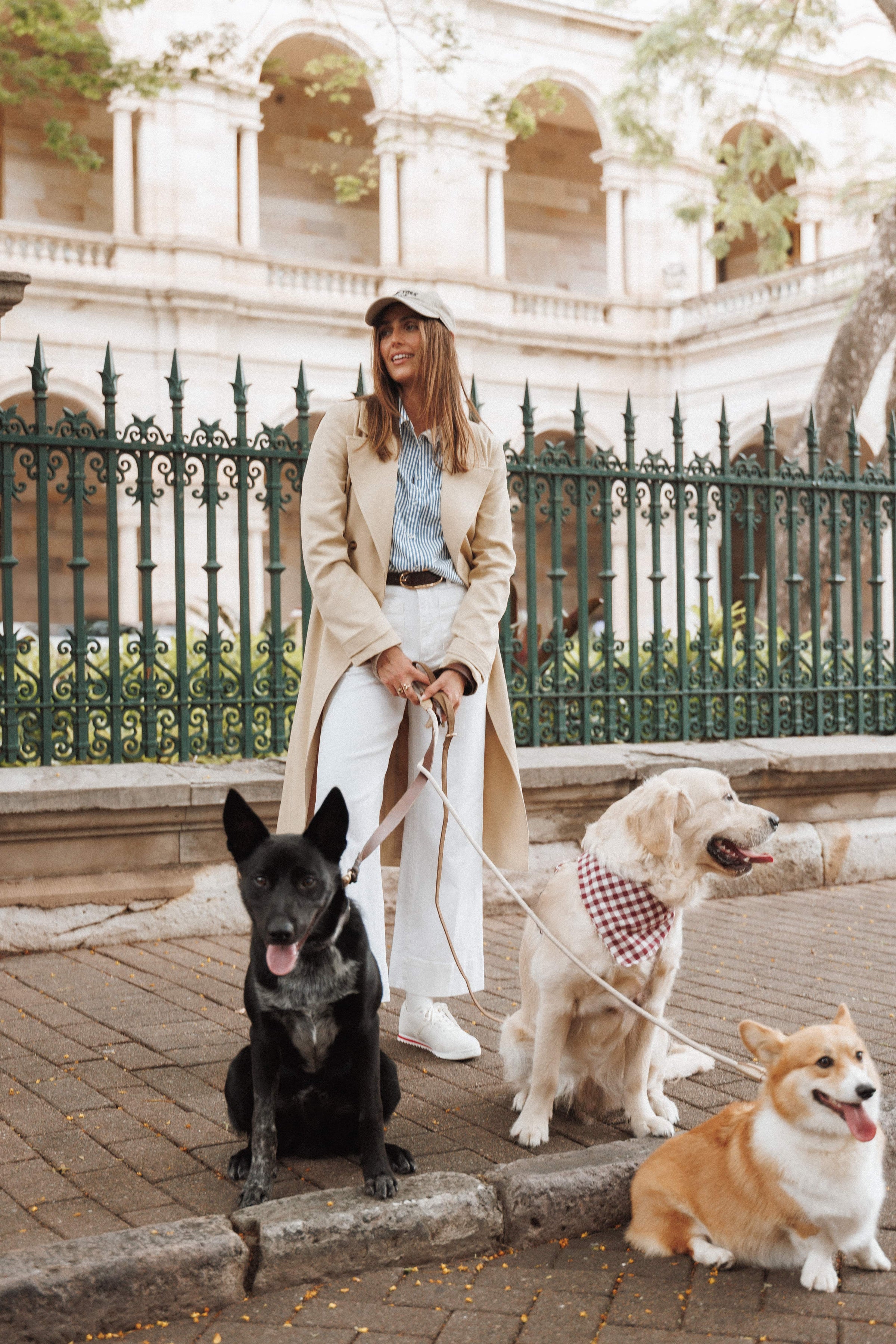 OUTERWEAR Angelique Linen Trench Coat - Oat Linen