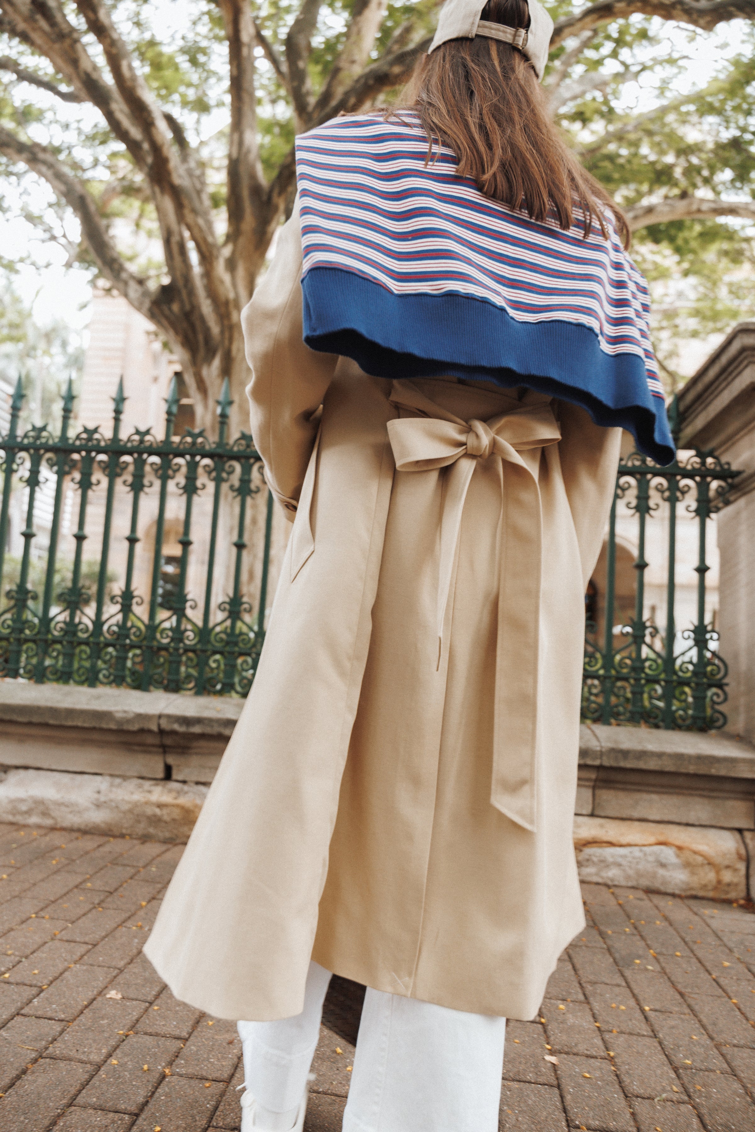 OUTERWEAR Angelique Linen Trench Coat - Oat Linen