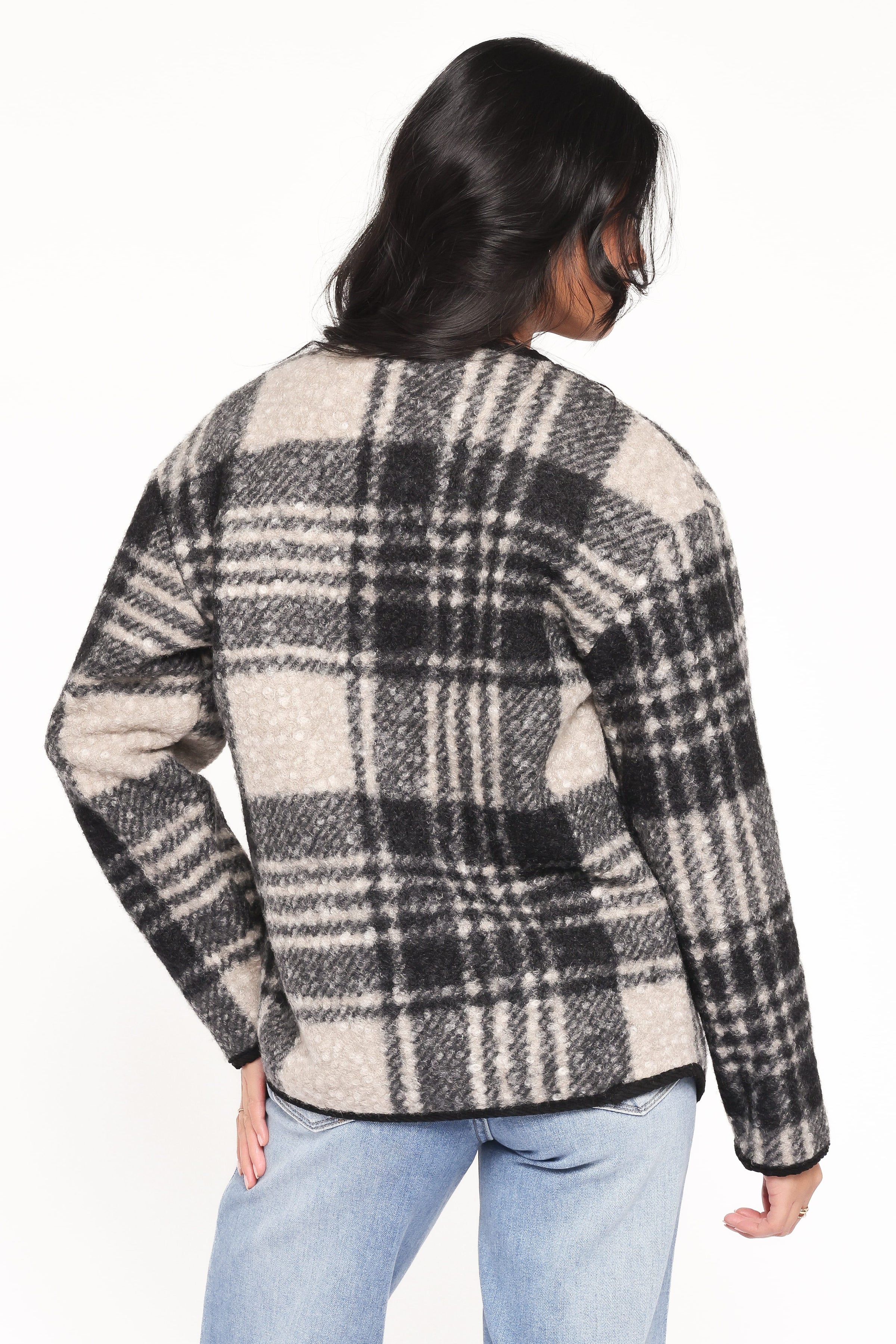 OUTERWEAR Austin Plaid Jacket - Black