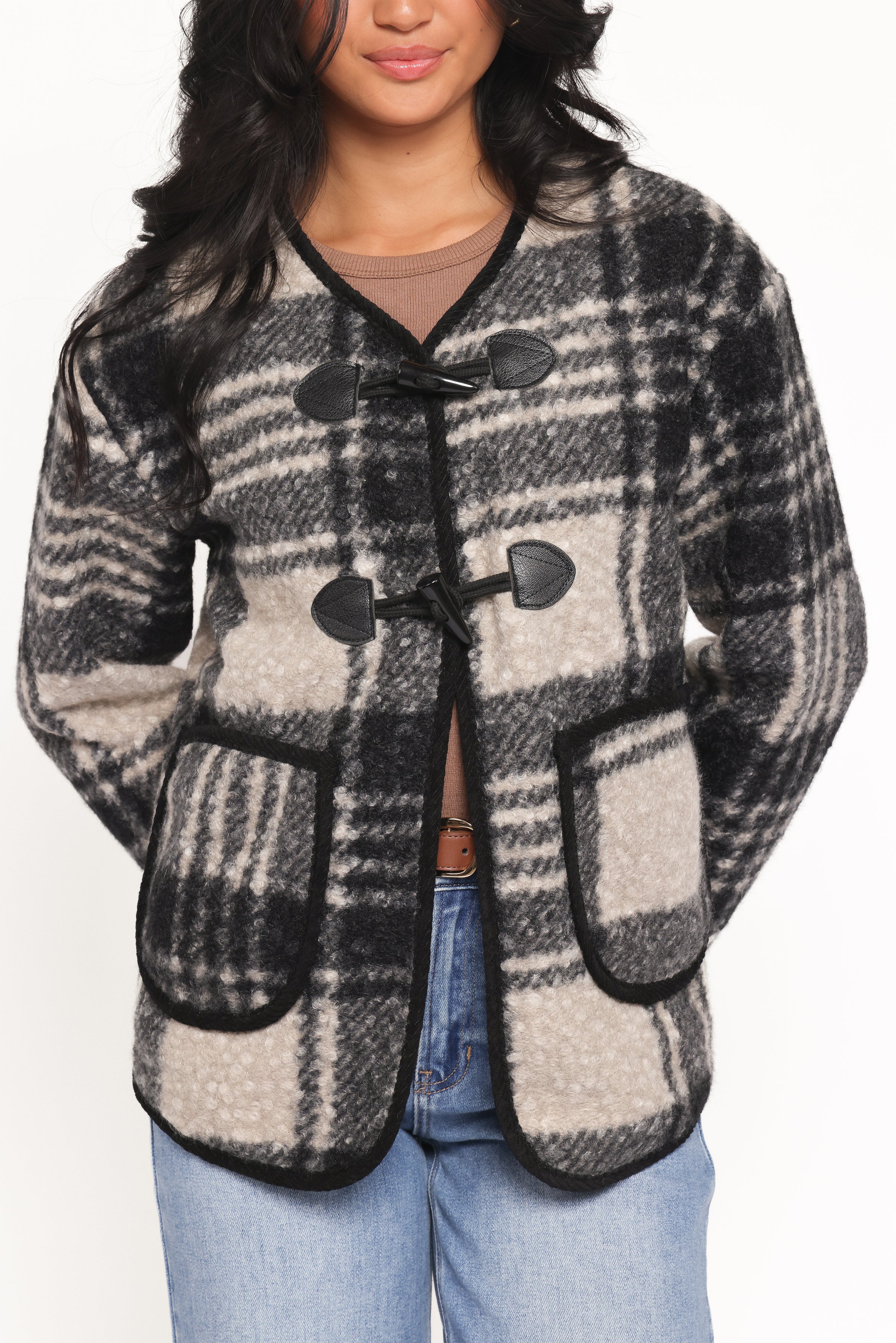 OUTERWEAR Austin Plaid Jacket - Black