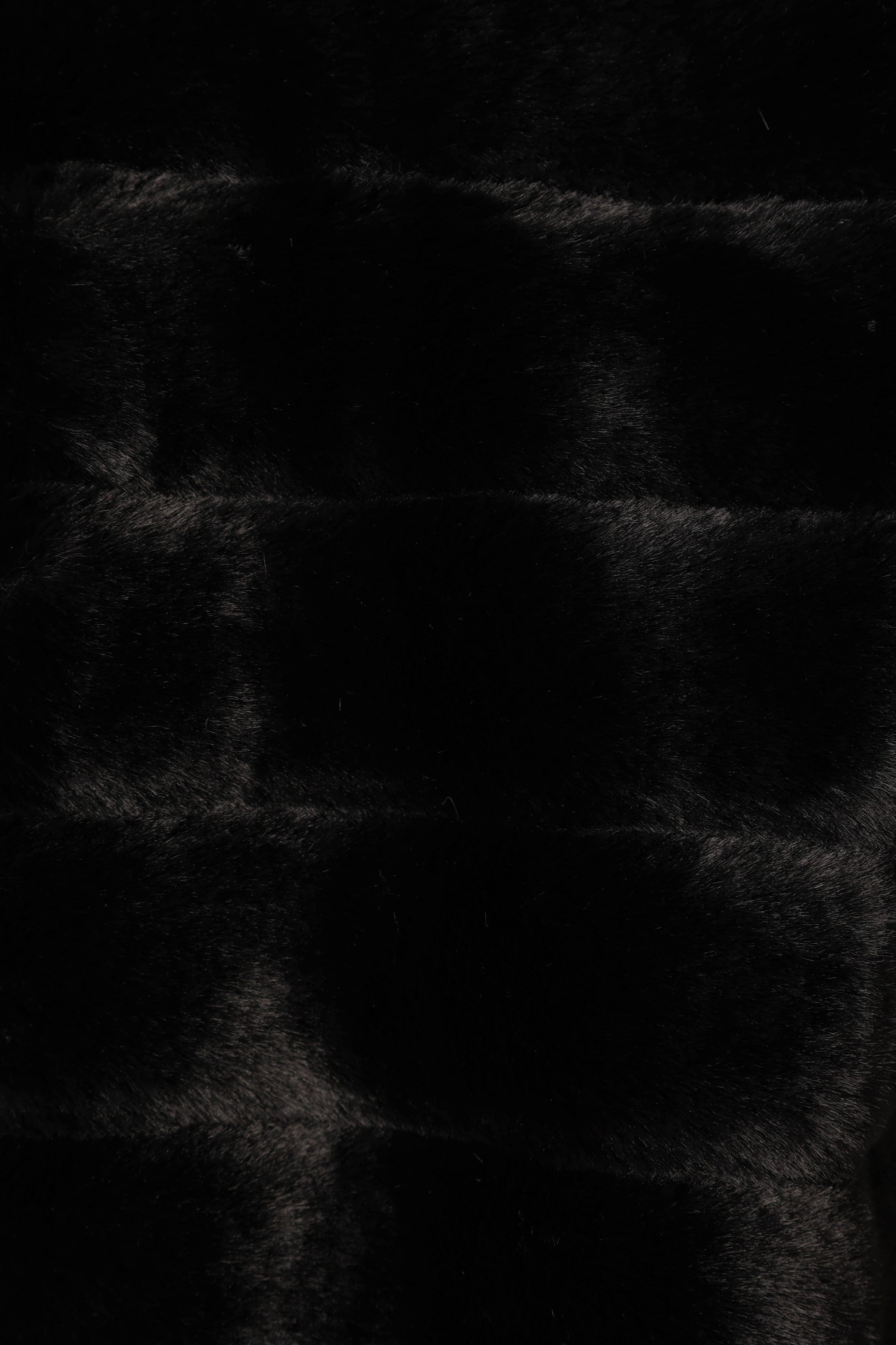 OUTERWEAR @Aylin Channel Faux Fur Jacket - Black (waiting on bulk)