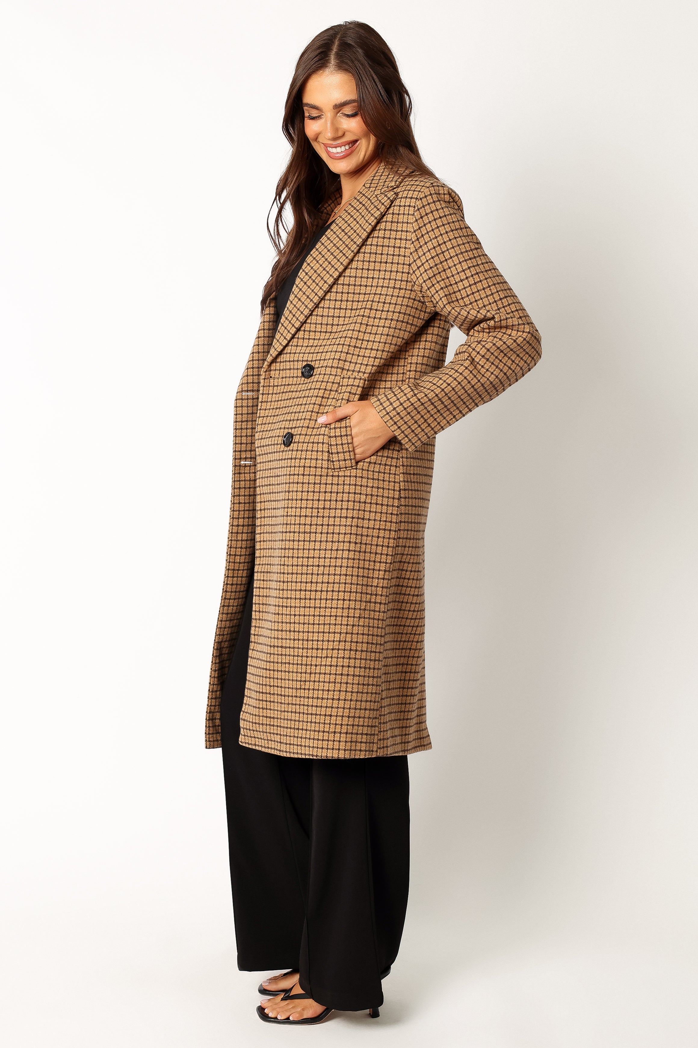 OUTERWEAR @Baylee Long Coat - Tan