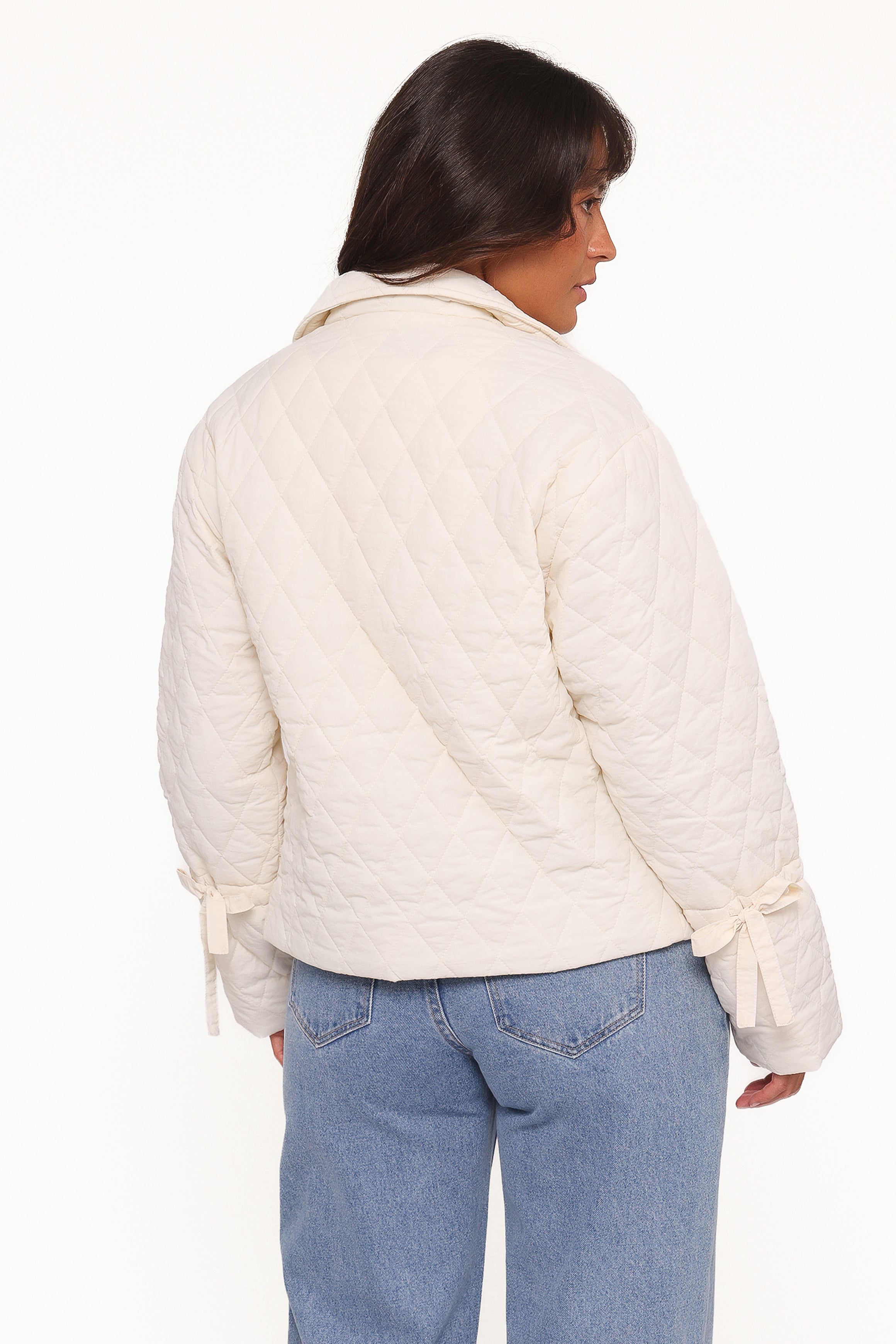 OUTERWEAR Caitlin Quilted Jacket - Cream