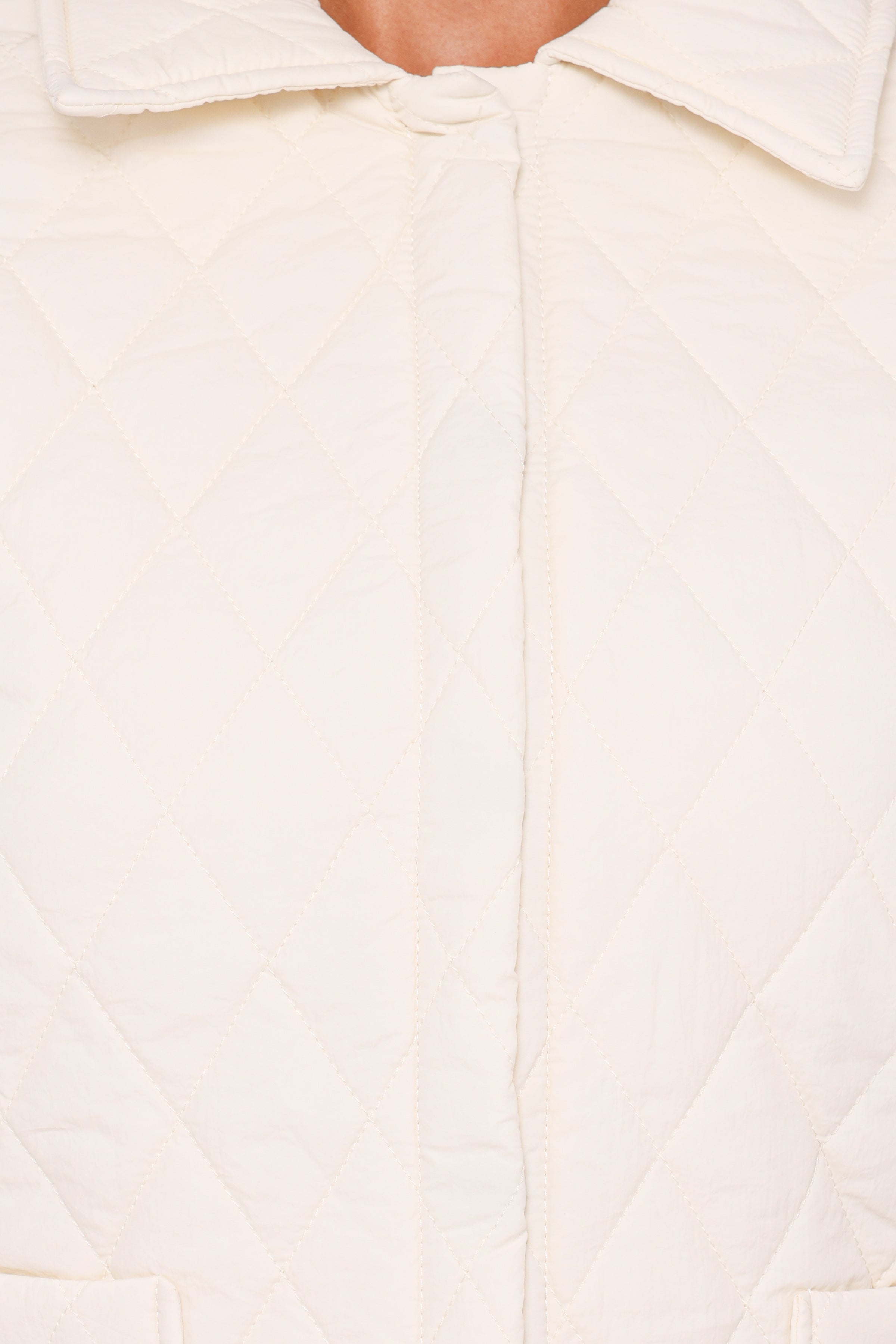 OUTERWEAR Caitlin Quilted Jacket - Cream