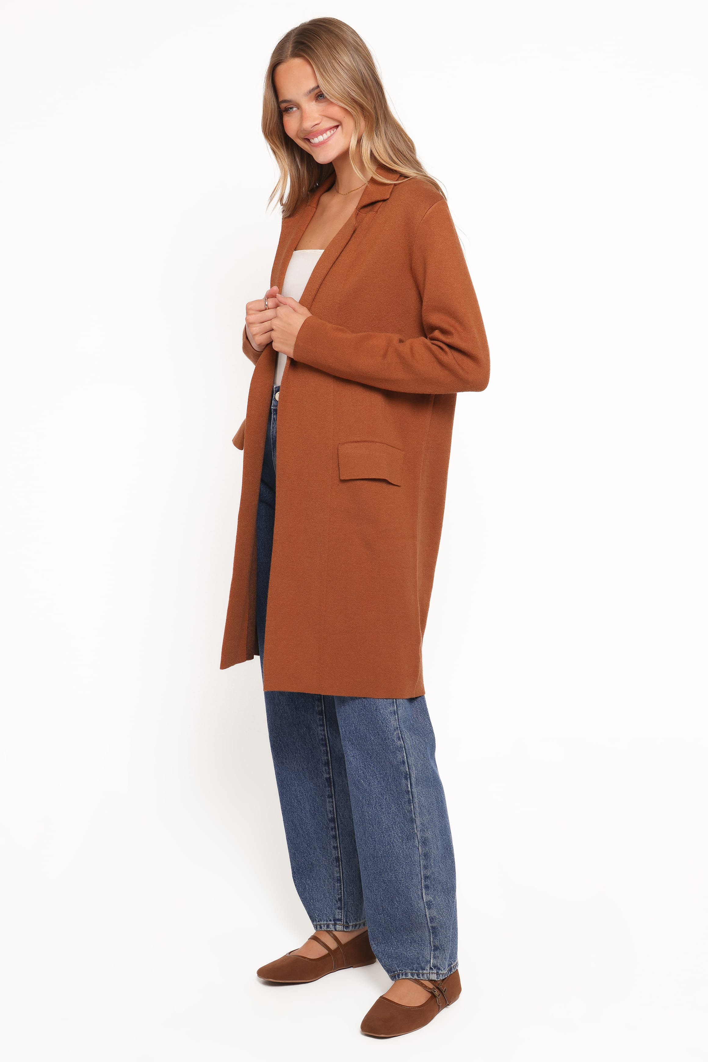 OUTERWEAR Chester Horses Coatigan - Brown