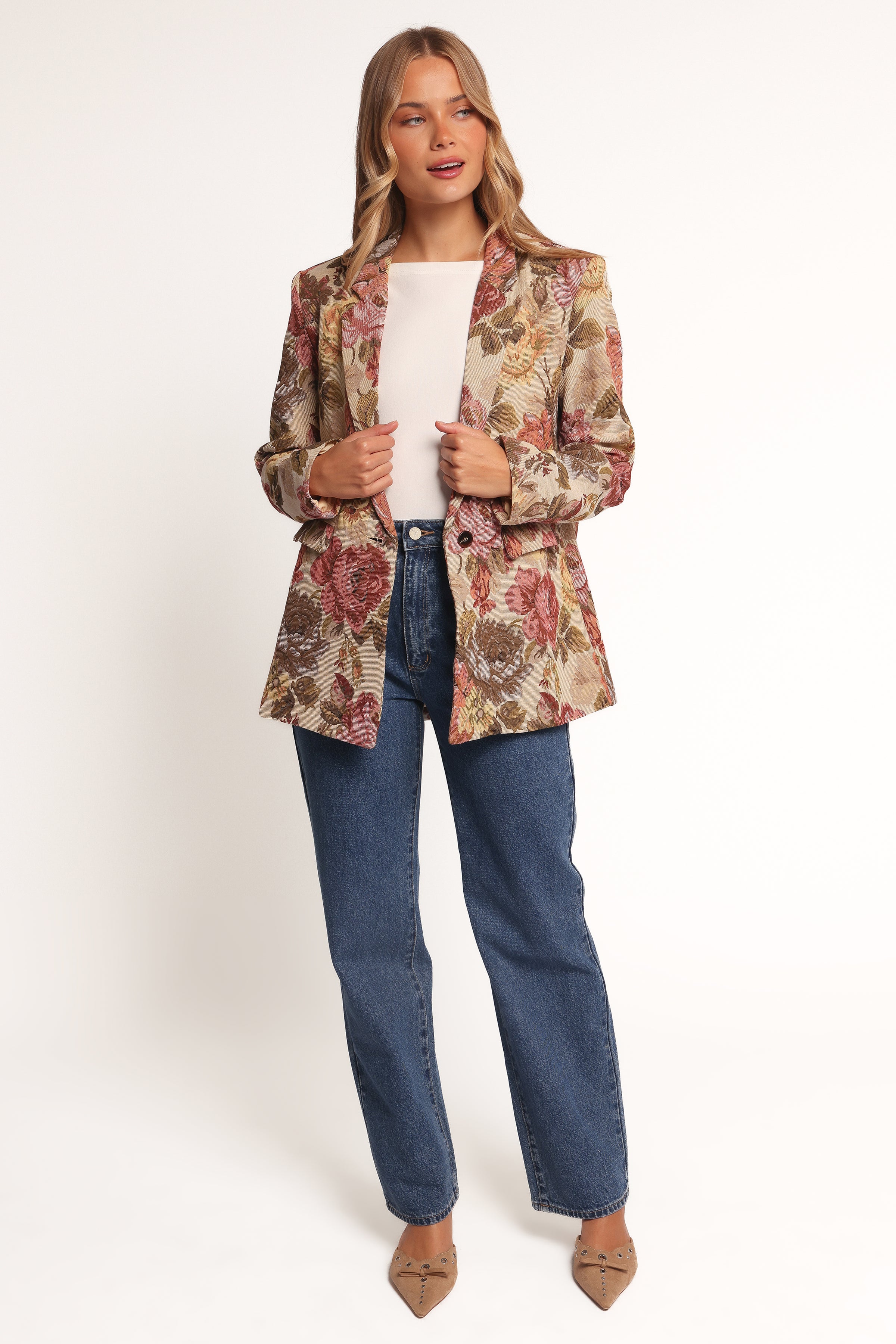 OUTERWEAR Dawn Oversized Blazer - Floral