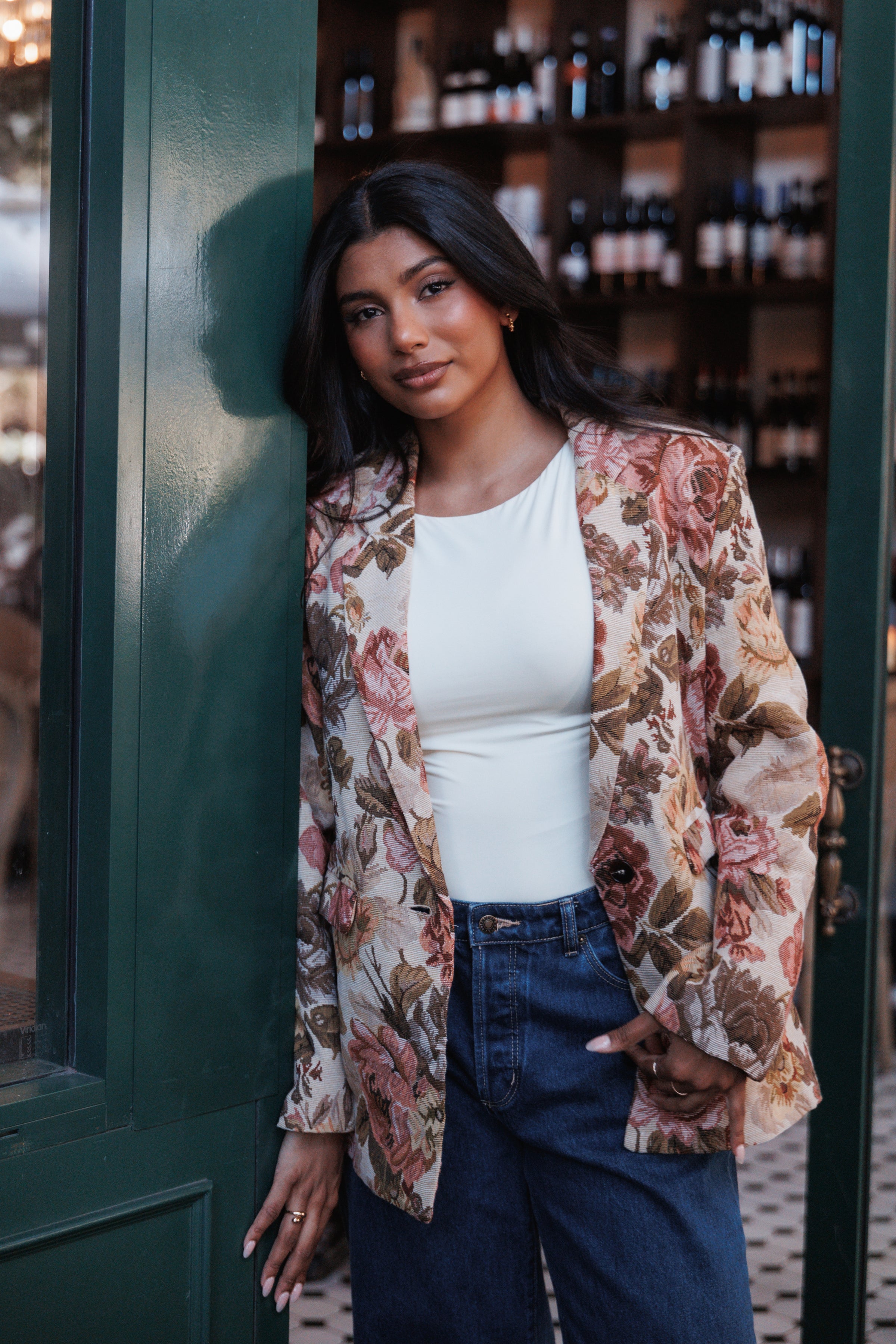 OUTERWEAR Dawn Oversized Blazer - Floral