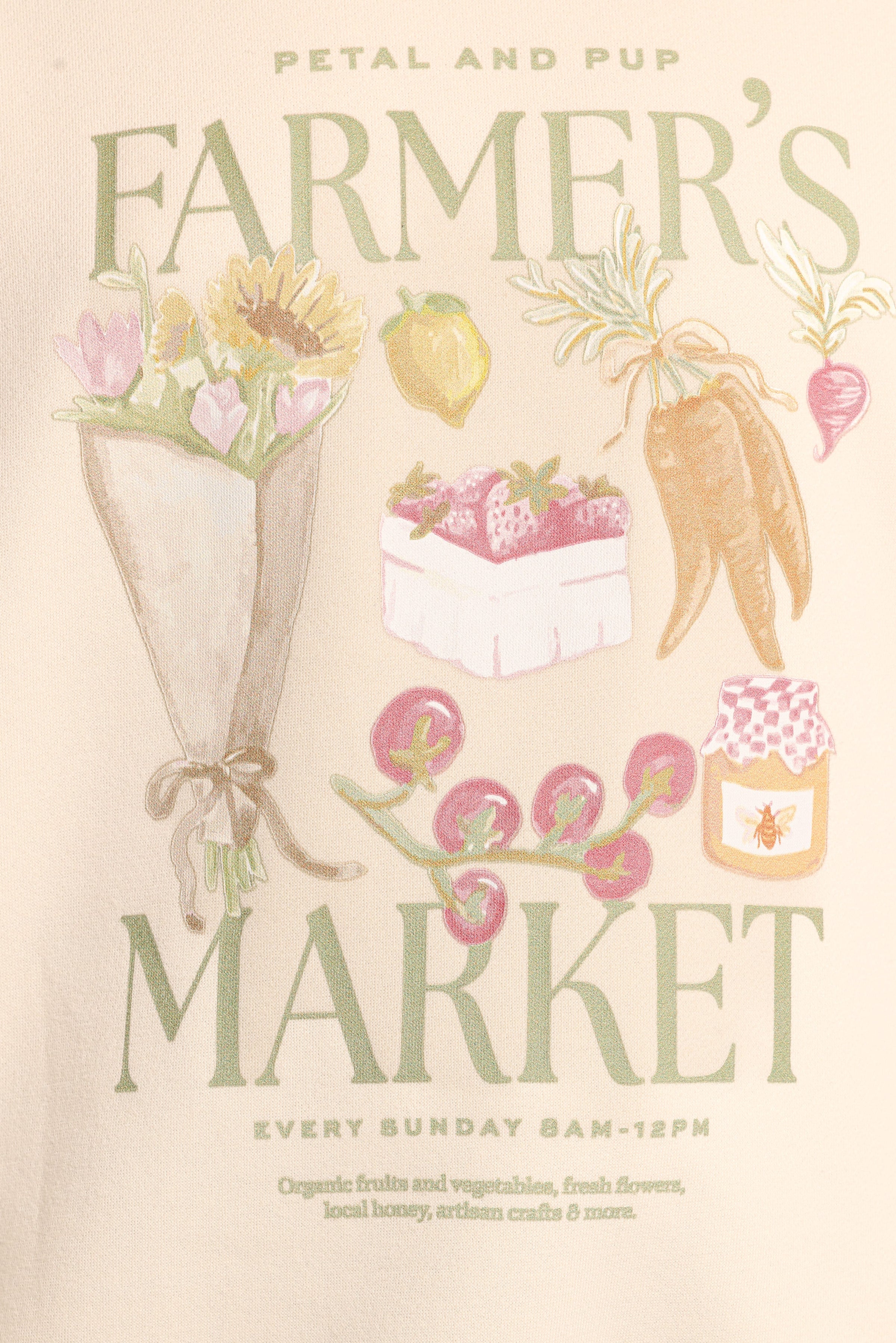 OUTERWEAR Farmers Market Sweatshirt - Cream