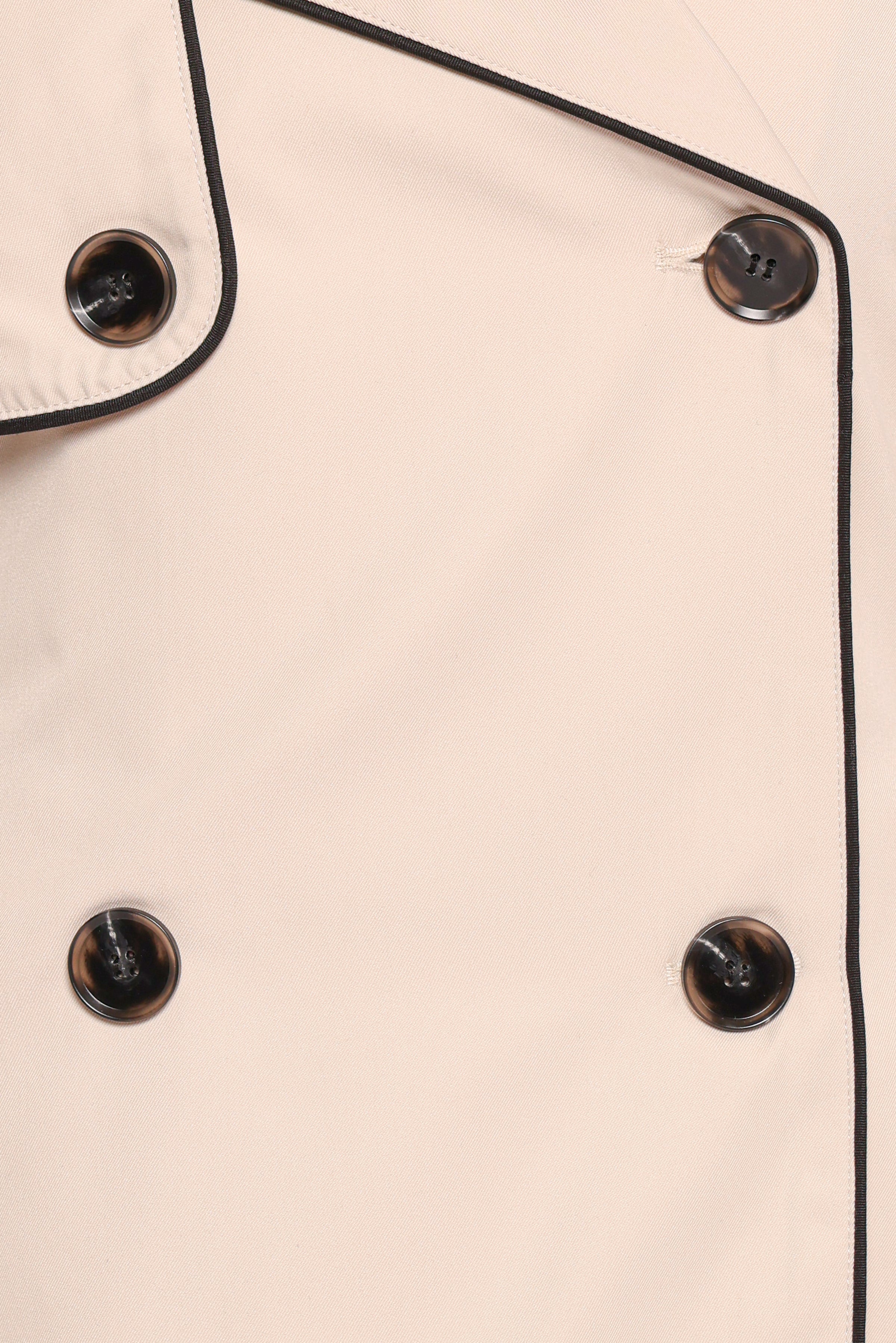 OUTERWEAR Franklin Cropped Trench - Ecru