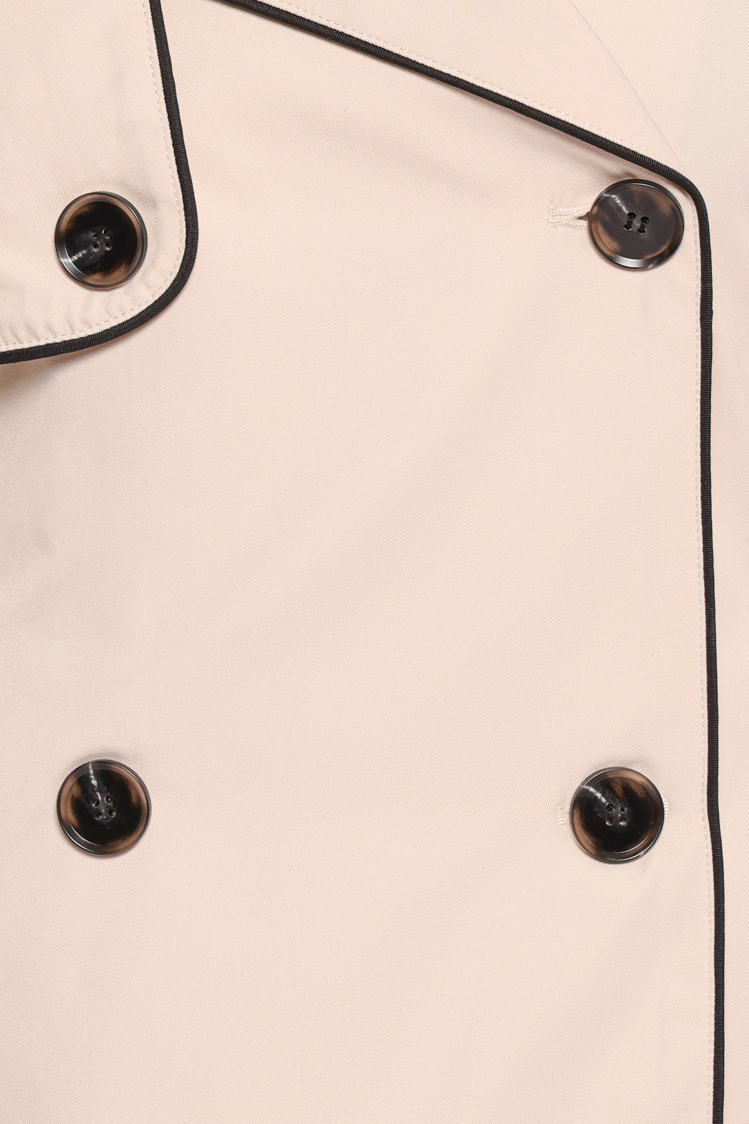 OUTERWEAR Franklin Cropped Trench - Ecru