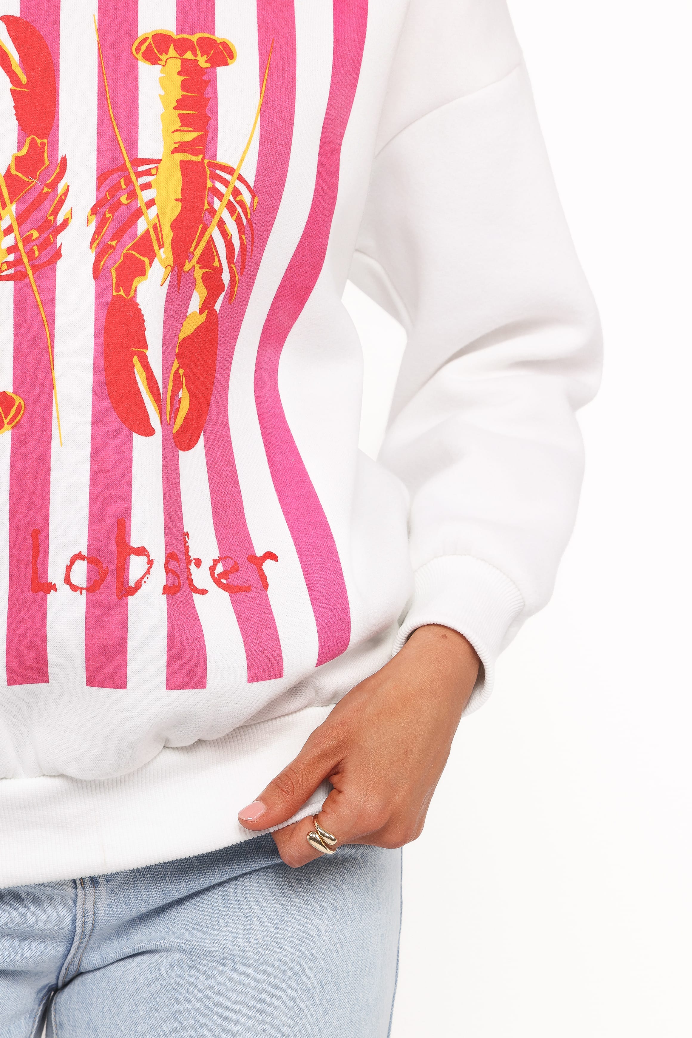 OUTERWEAR Goodwin Lobster Sweatshirt - White