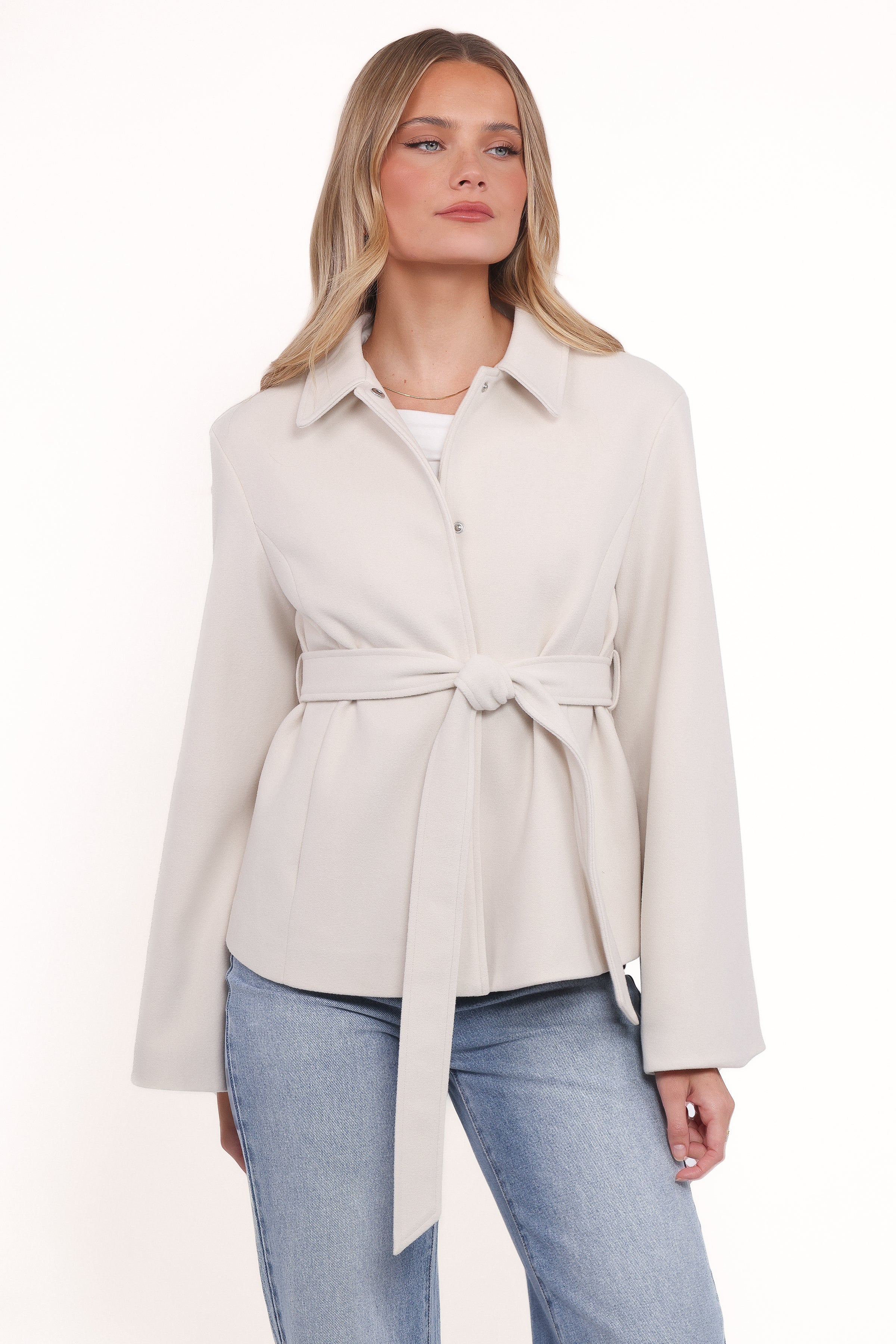OUTERWEAR Halston Coat - Cream