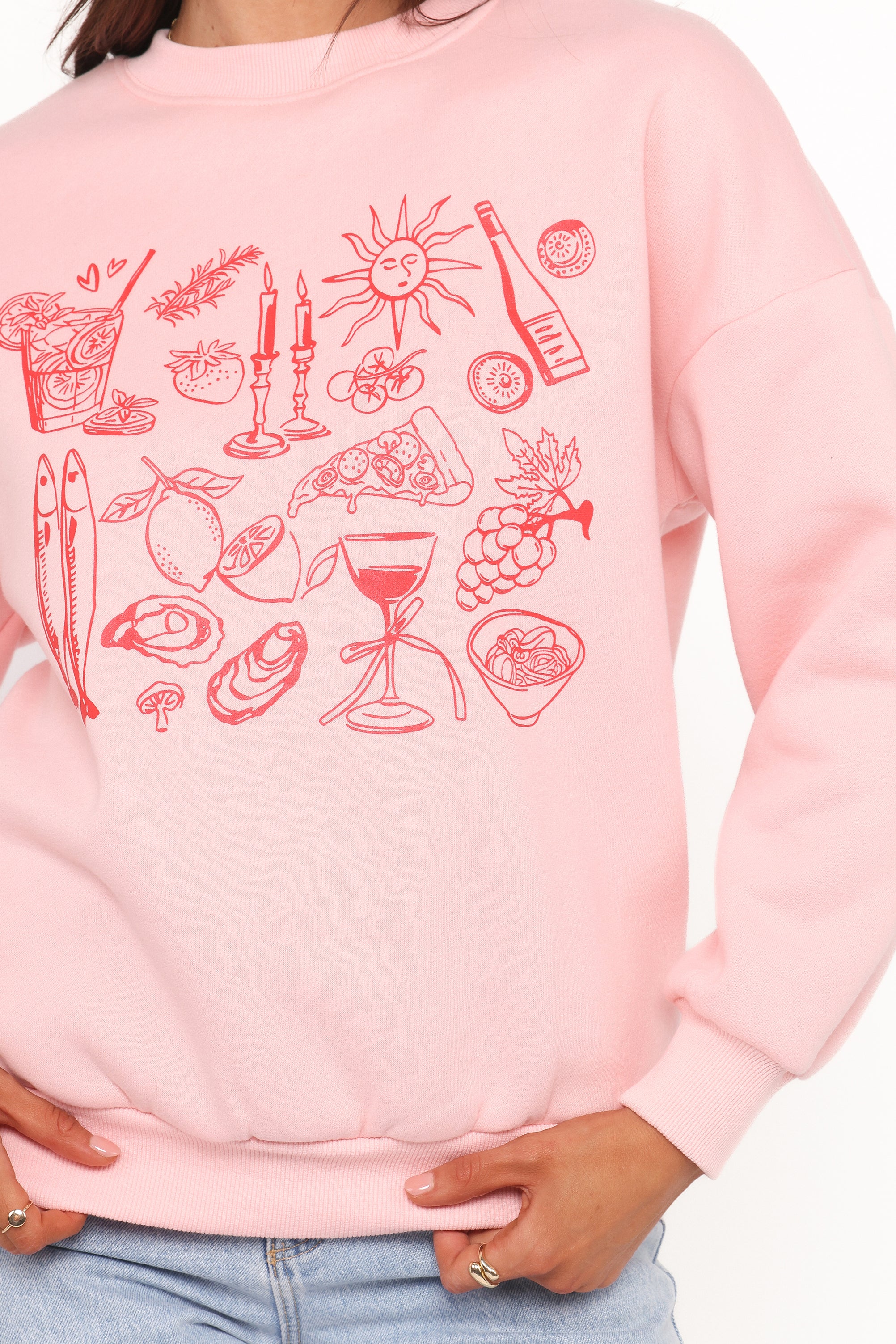 OUTERWEAR Hannah Sweatshirt - Pink
