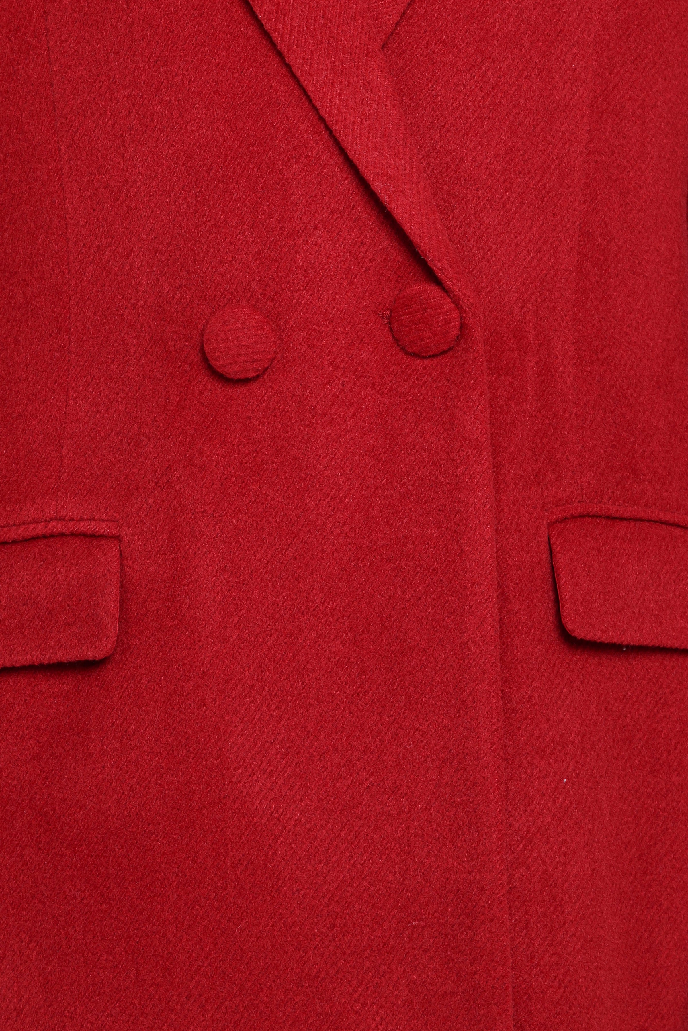 OUTERWEAR Jett Long Blazer Coat - Red