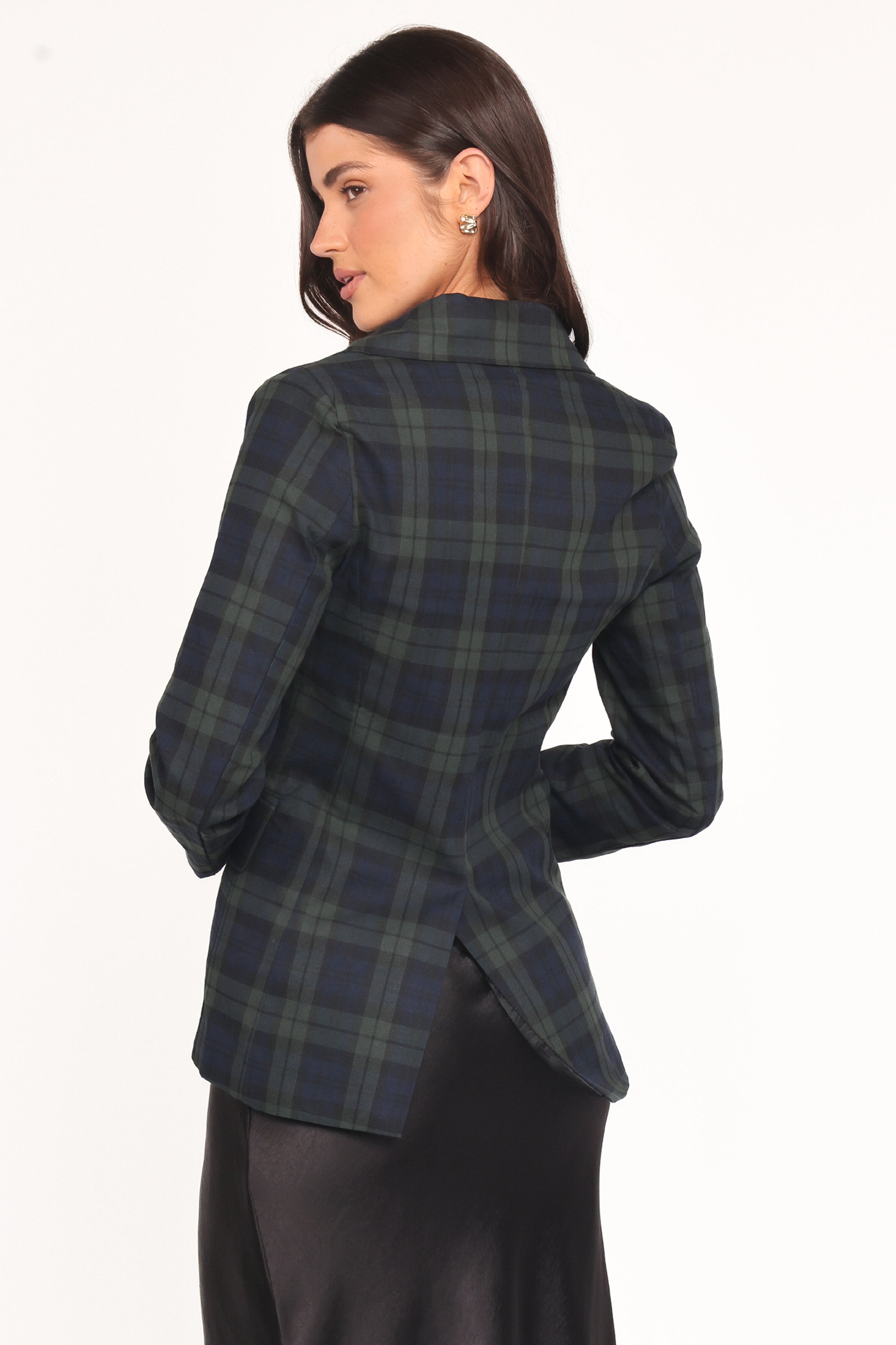 OUTERWEAR Juliette Blazer - Green Plaid
