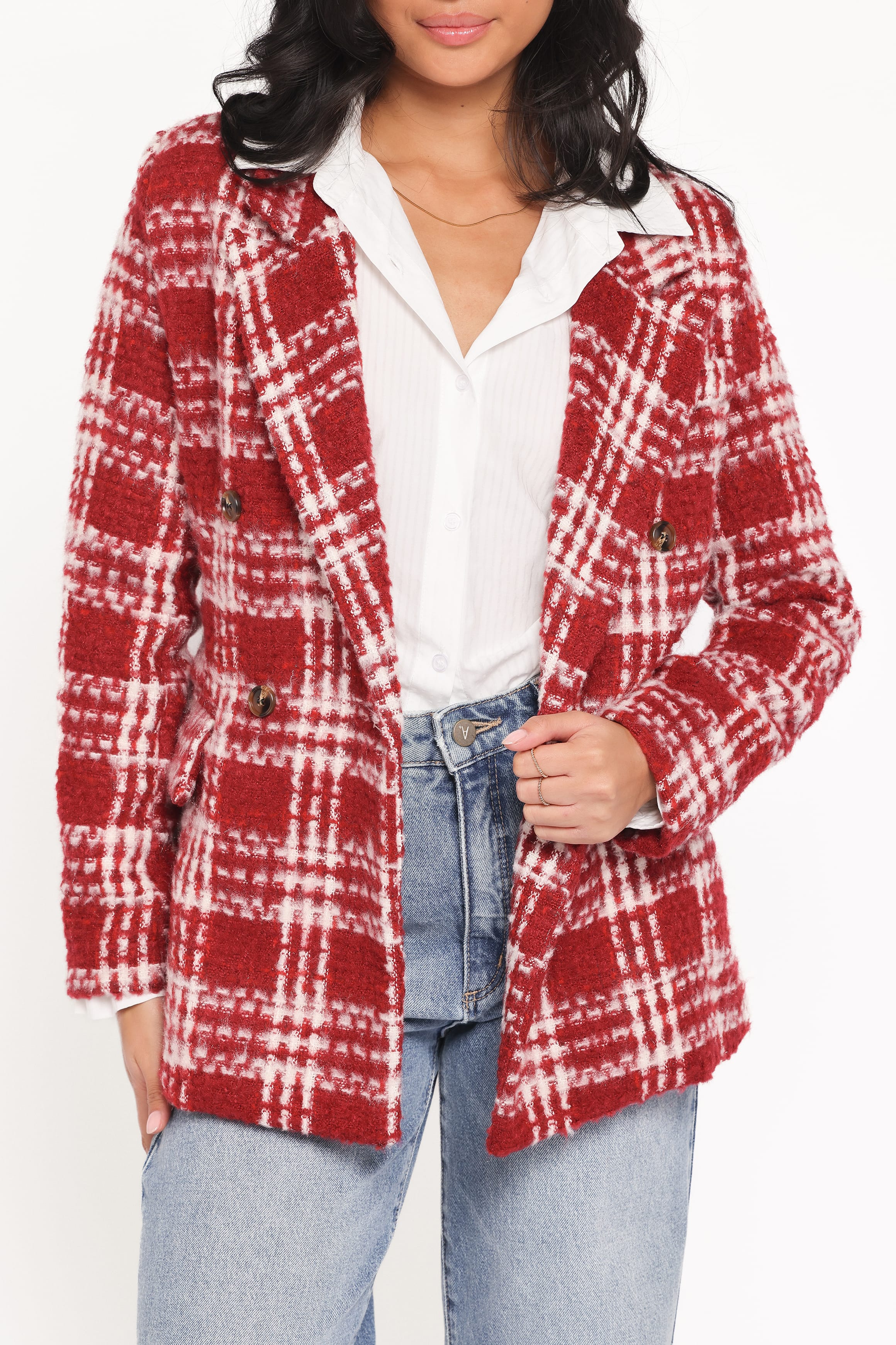 OUTERWEAR Juliette Blazer - Red