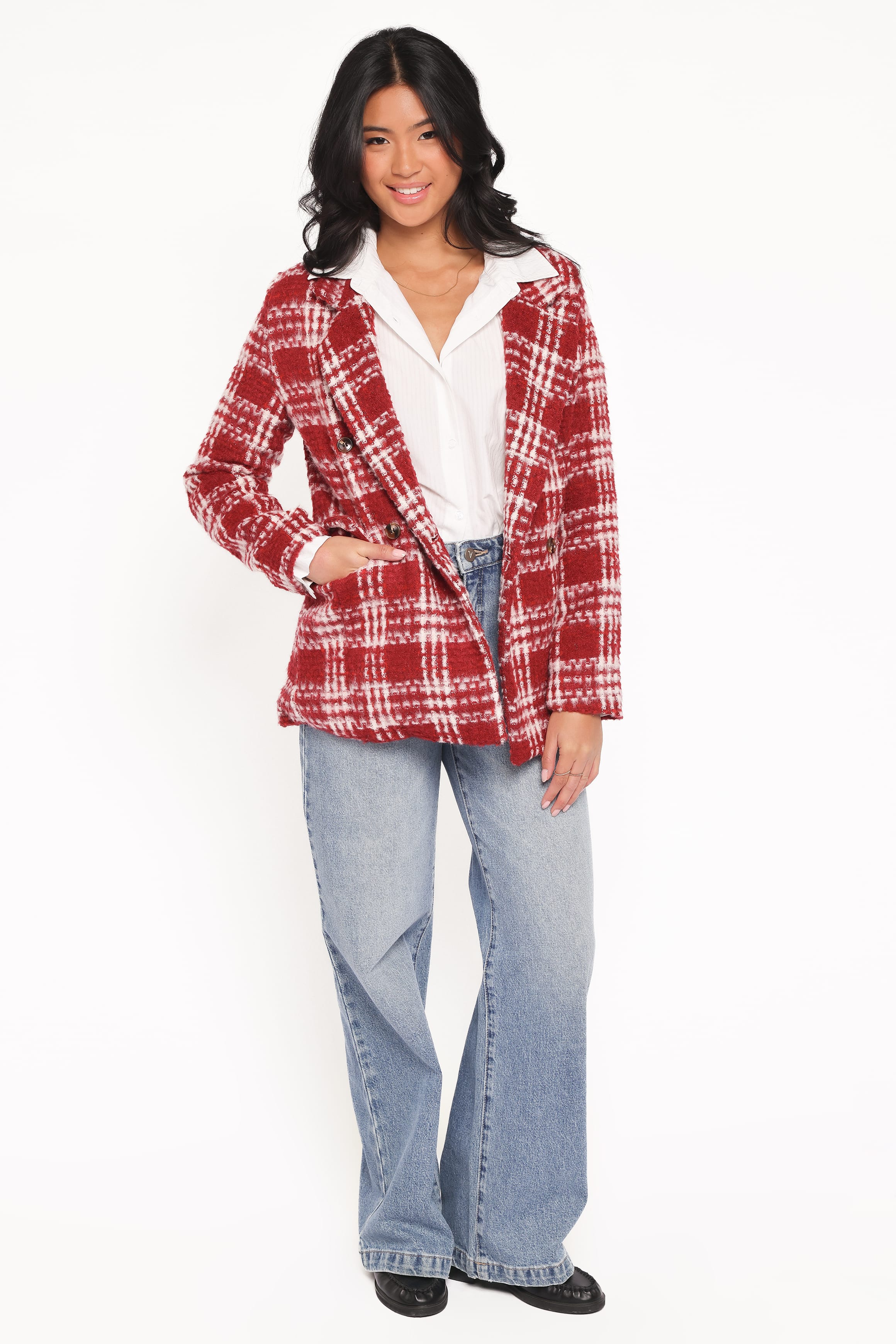 OUTERWEAR Juliette Blazer - Red