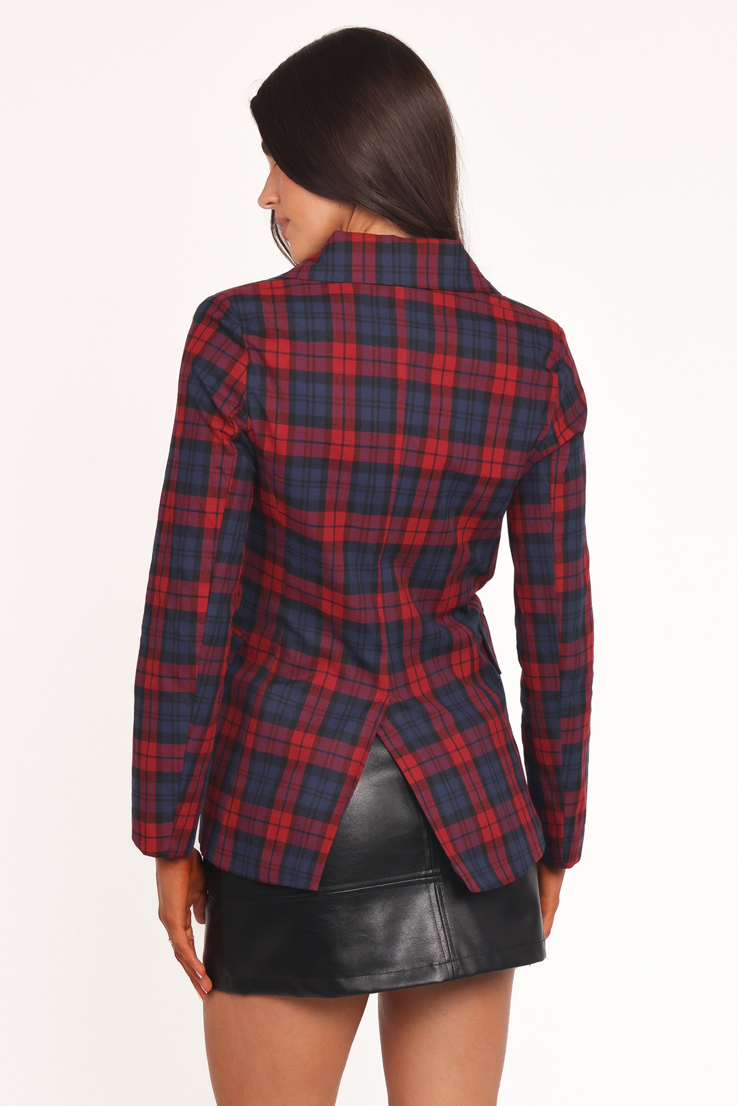 OUTERWEAR Juliette Blazer - Red Plaid