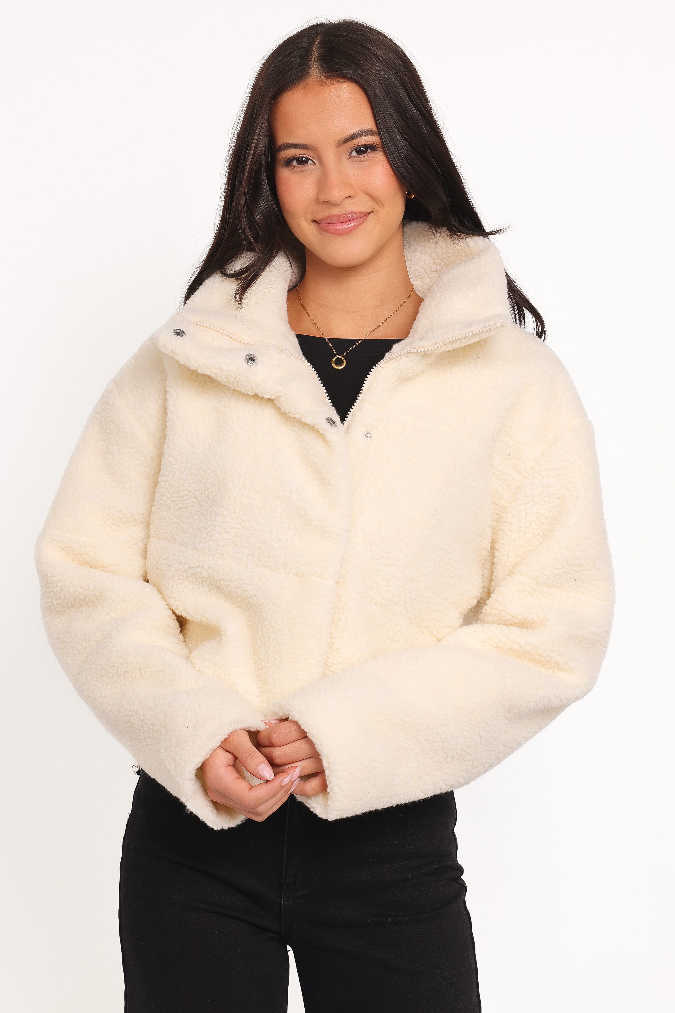 OUTERWEAR Katerina Fleece Puffer - White