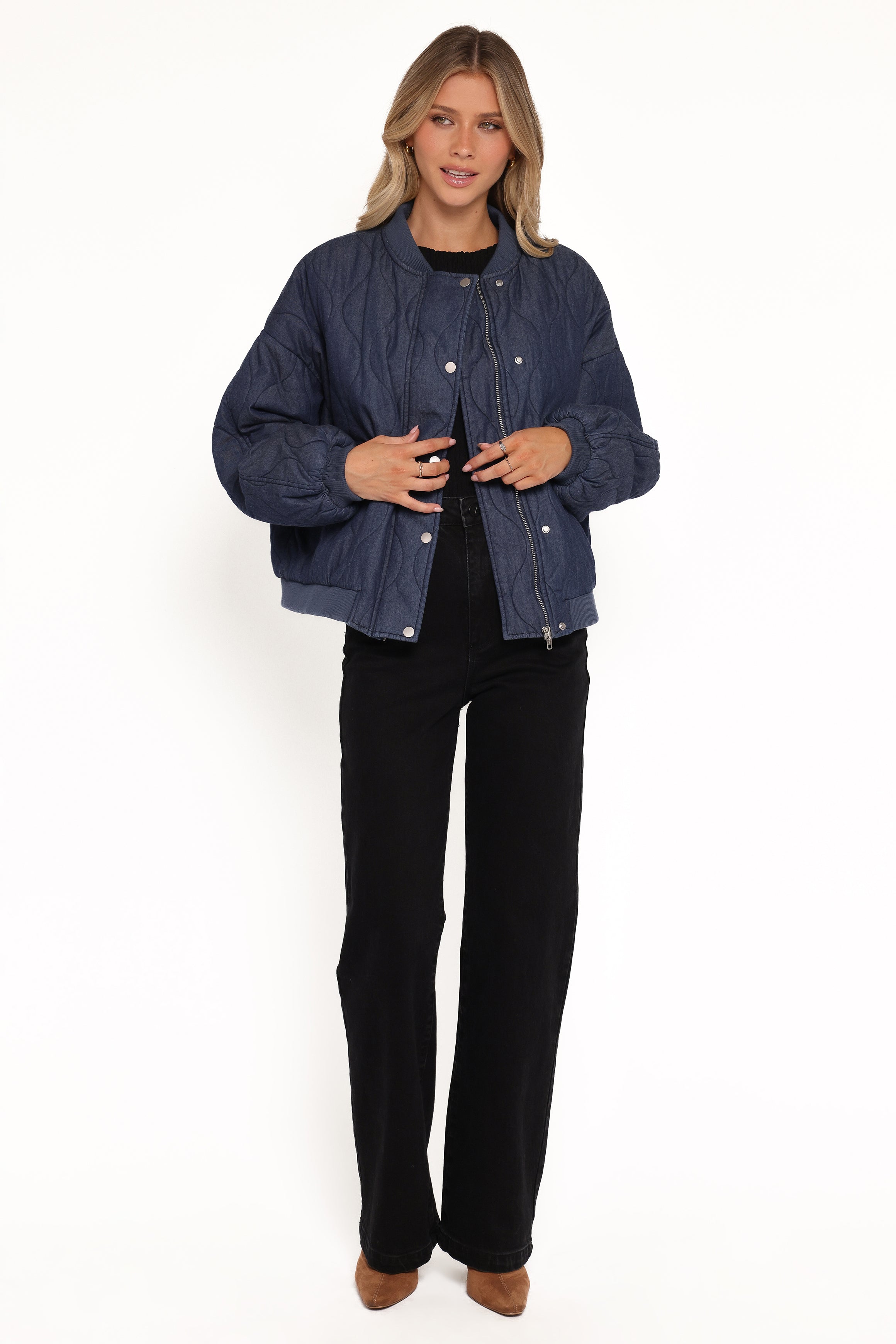 OUTERWEAR Keah Quilted Jacket - Navy