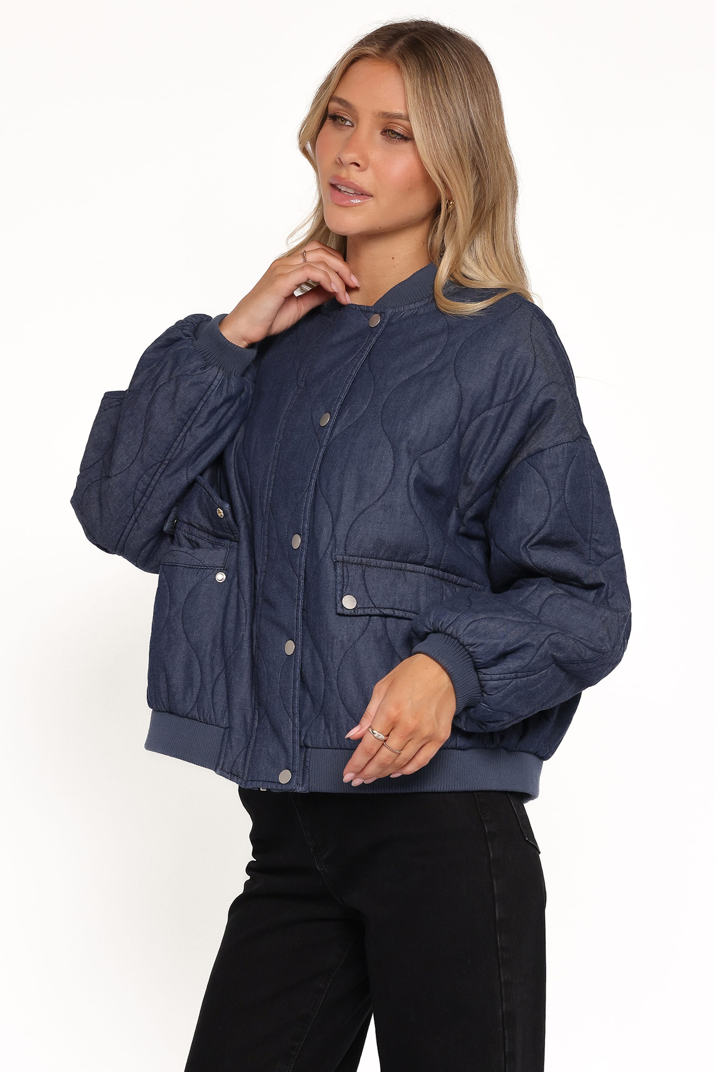 OUTERWEAR Keah Quilted Jacket - Navy