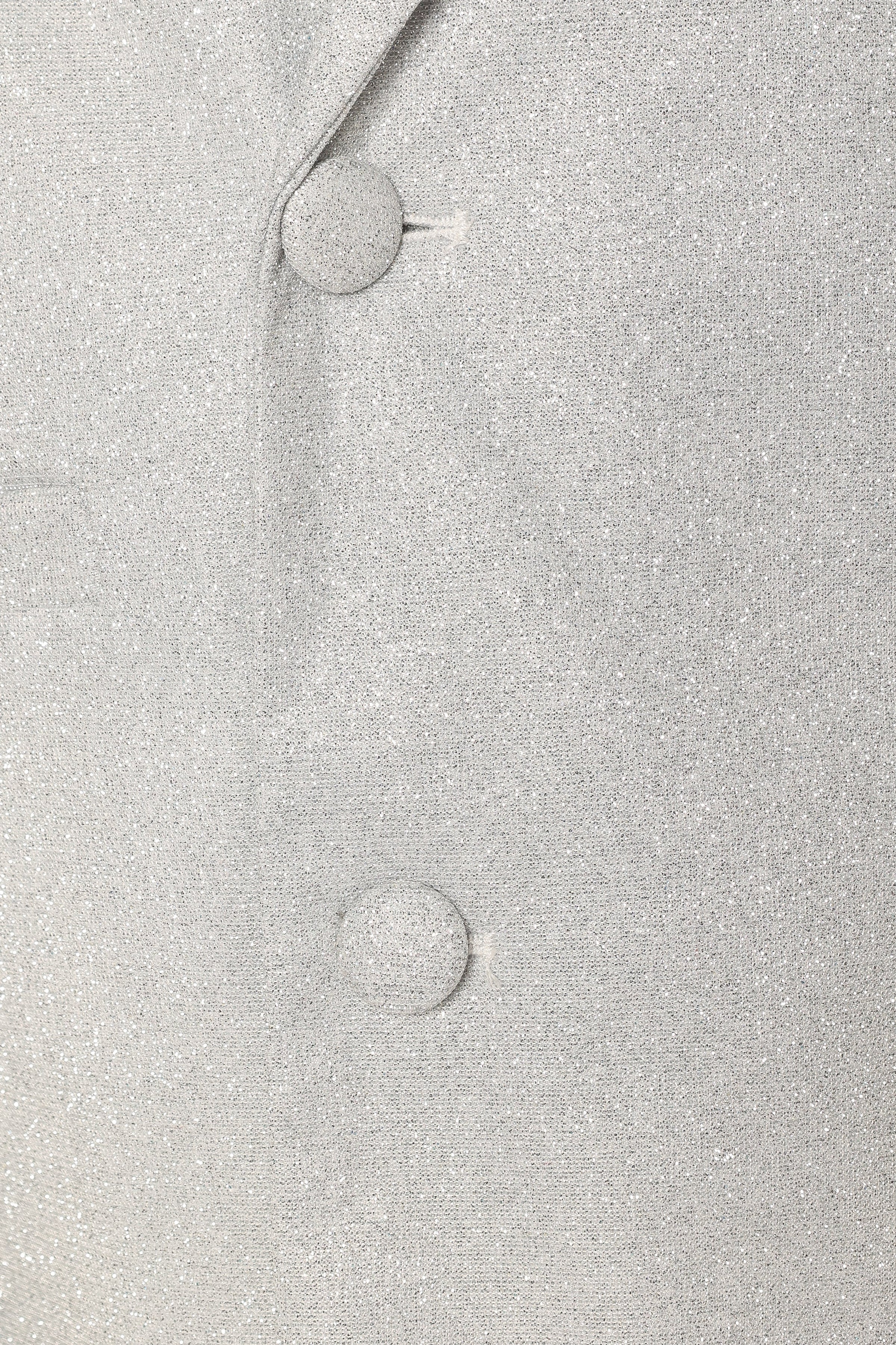 OUTERWEAR @Kensley Shimmer Single Button Blazer - Cream