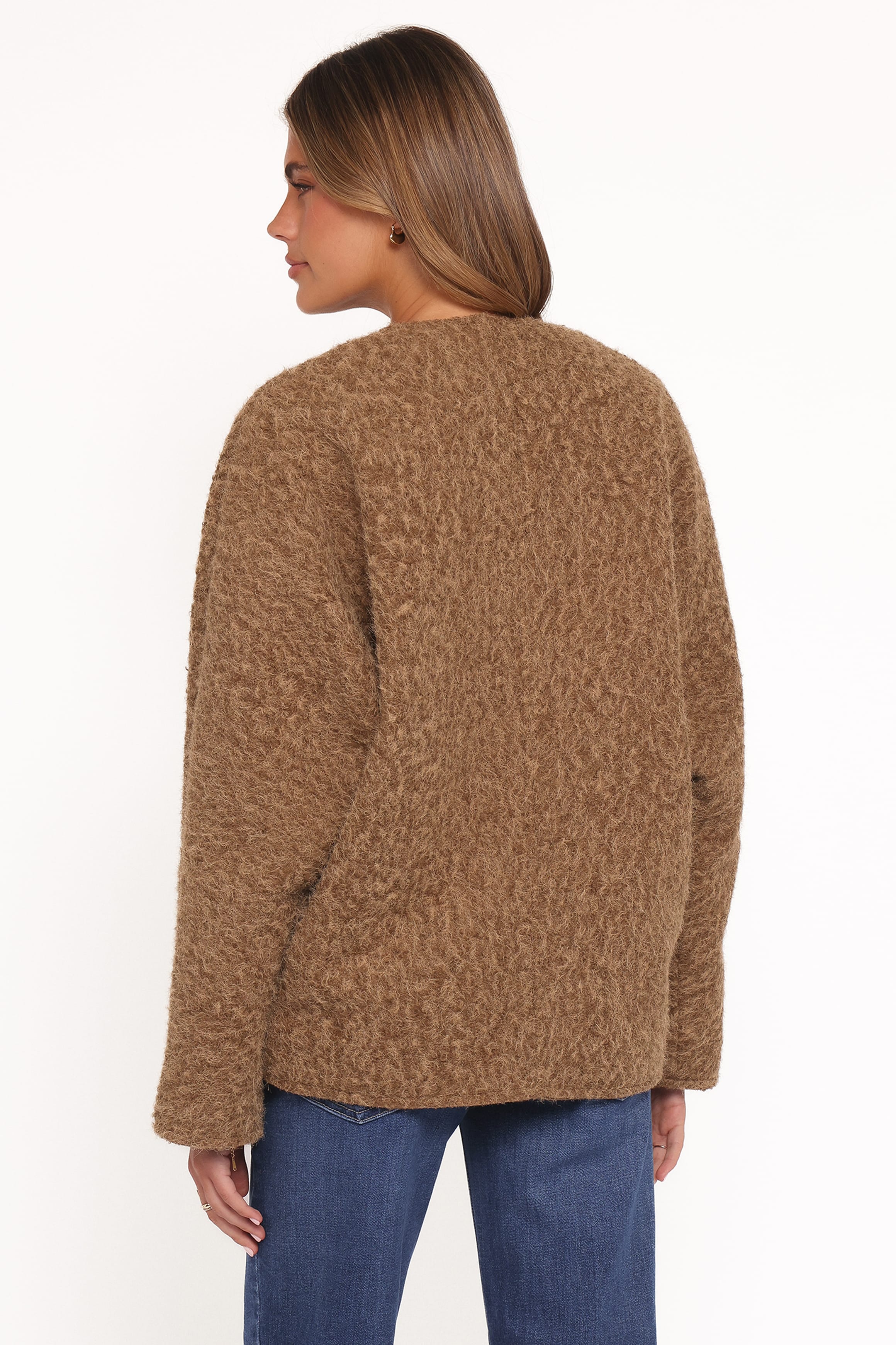 OUTERWEAR Kimmy Bow Oversized Cardigan - Moss