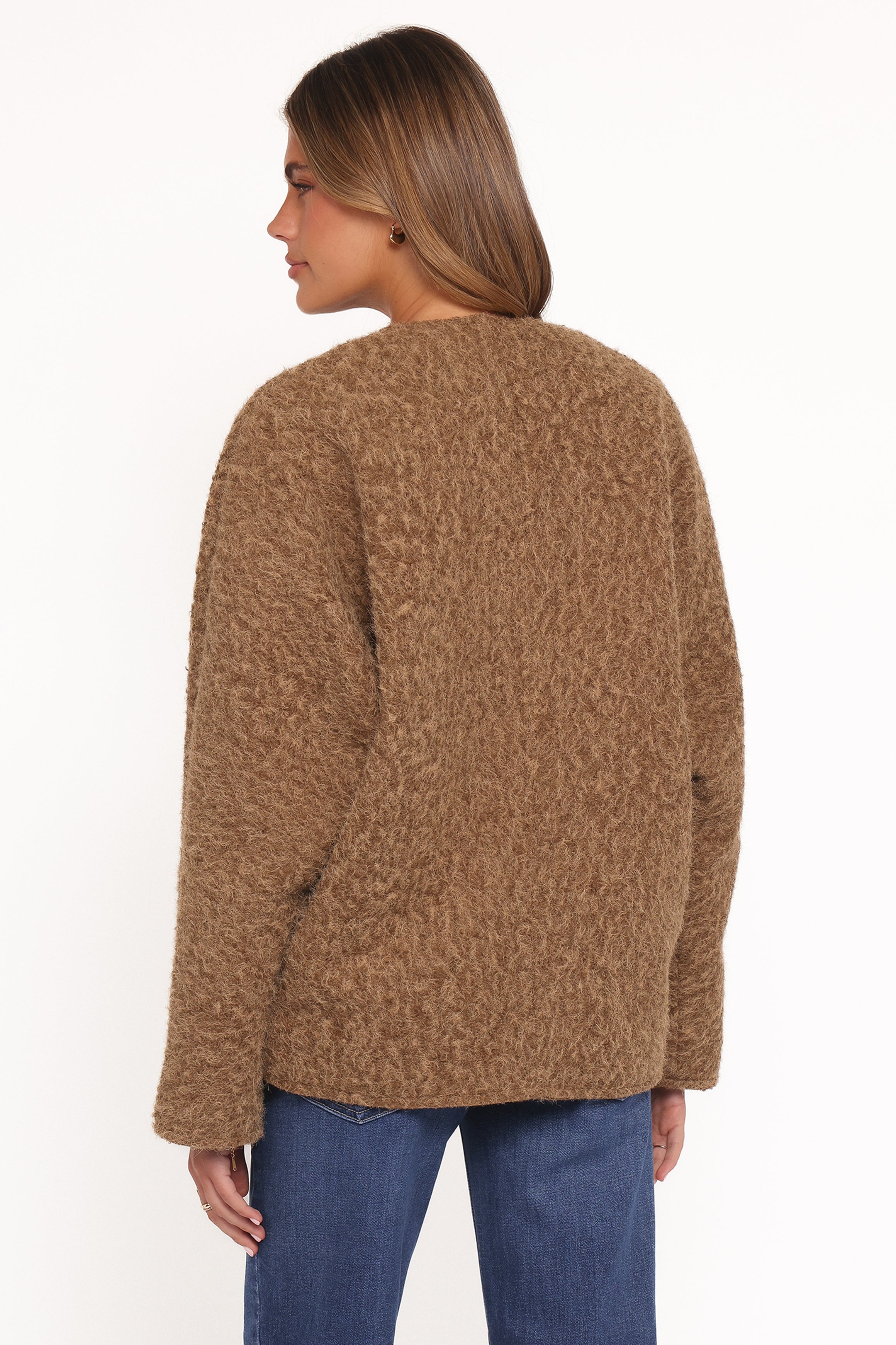 OUTERWEAR Kimmy Bow Oversized Cardigan - Moss