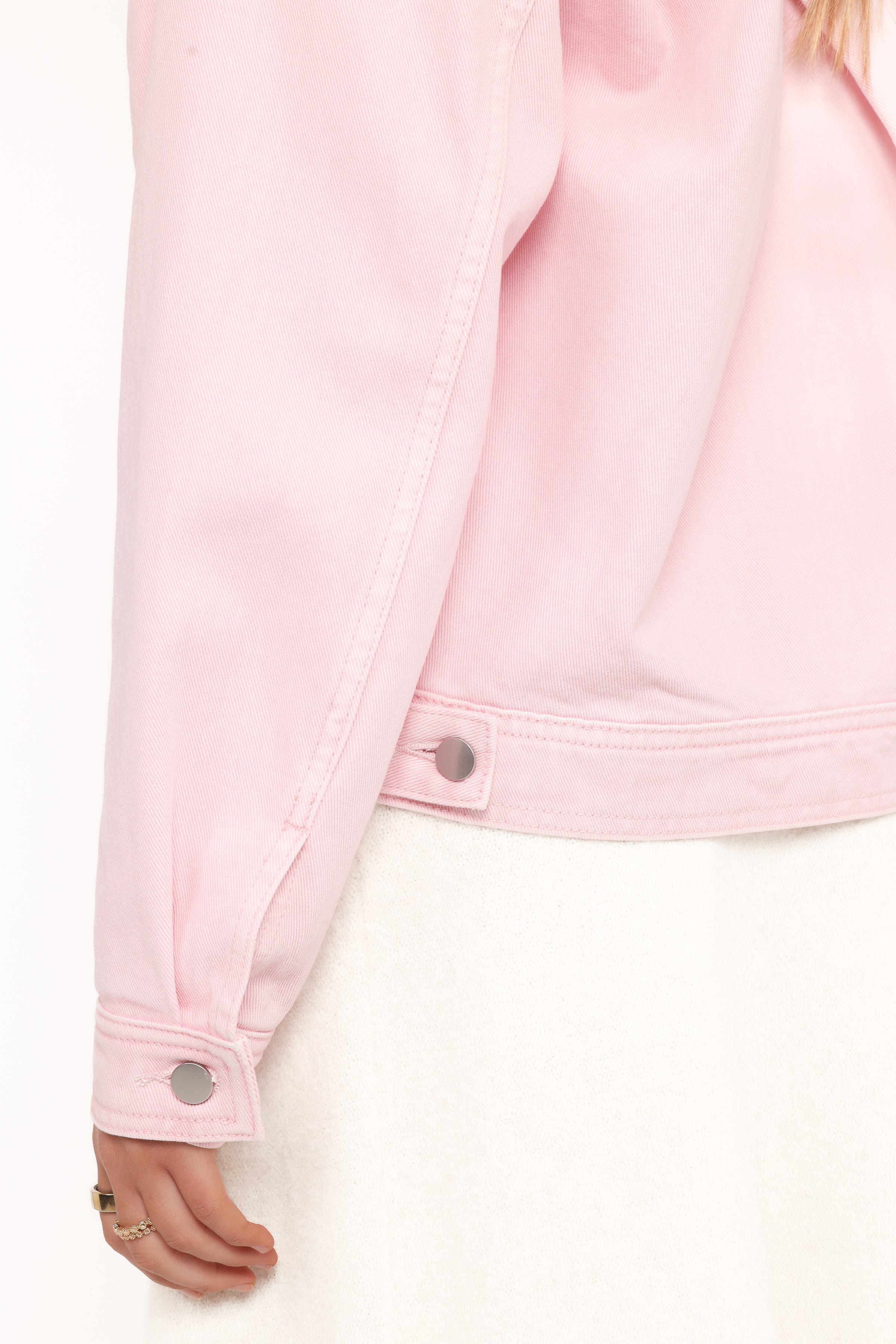 OUTERWEAR Larosa Denim Jacket - Dusty Pink