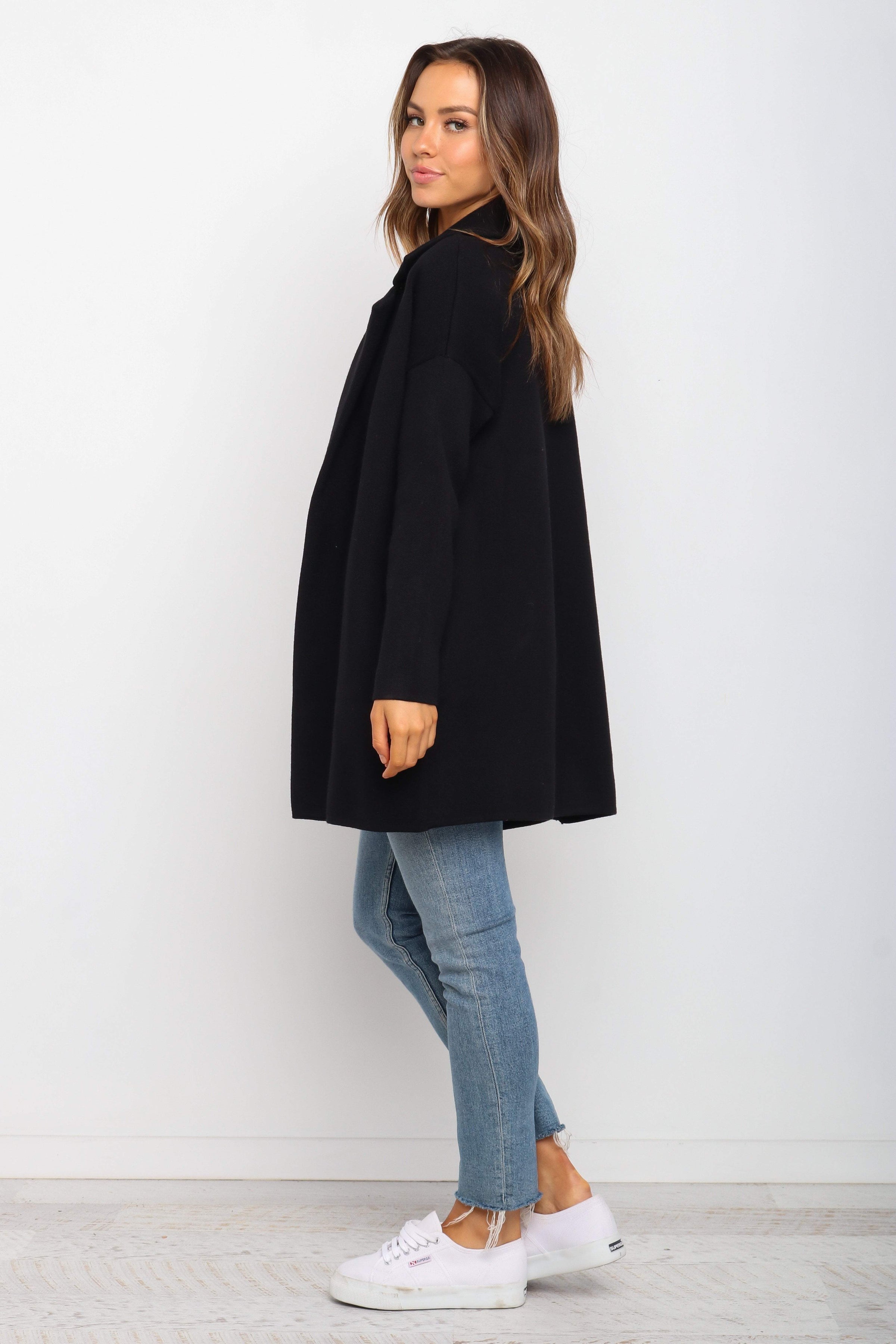 OUTERWEAR Lenore Coatigan - Black