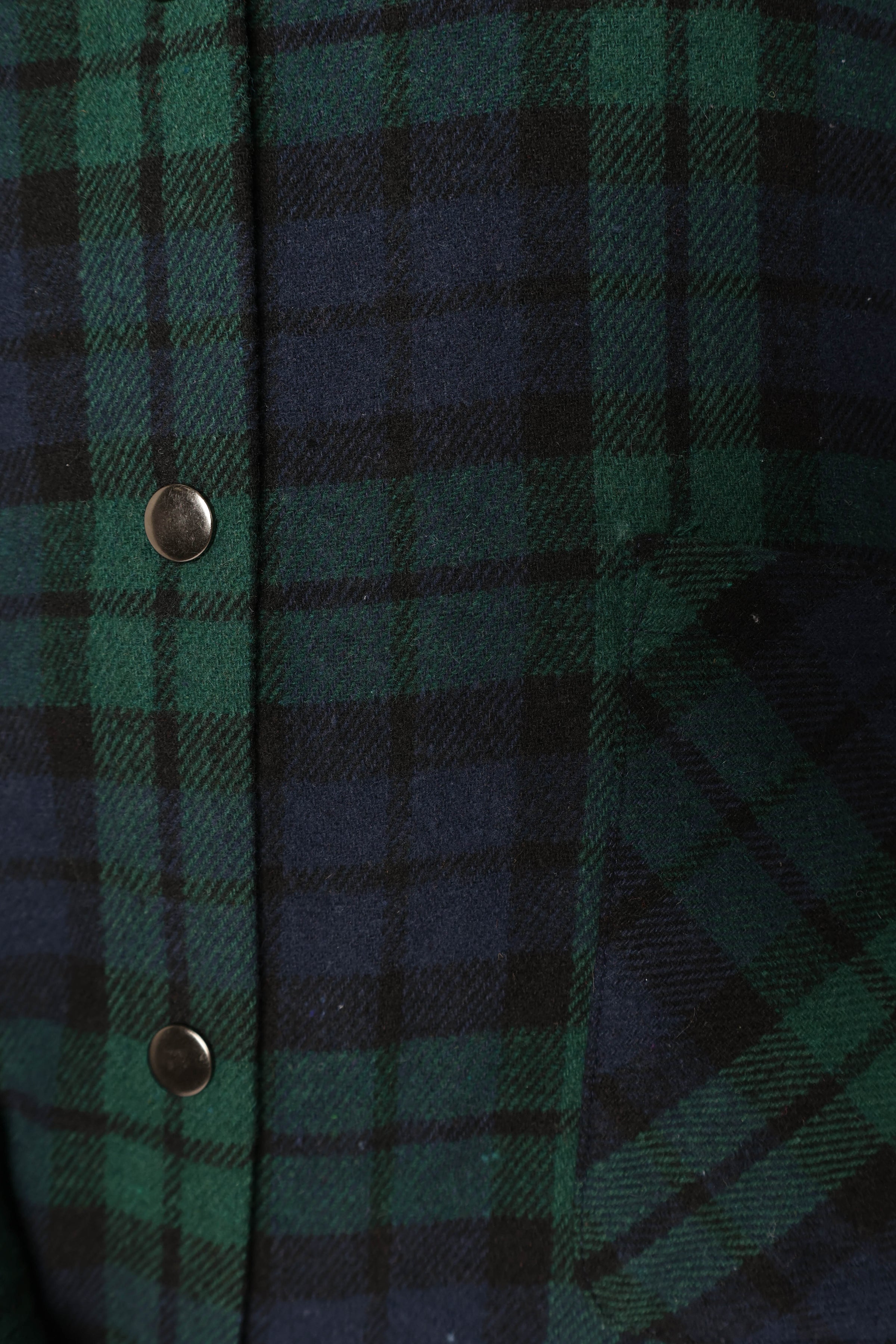 OUTERWEAR @Lilith Plaid Shacket - Hunter Green