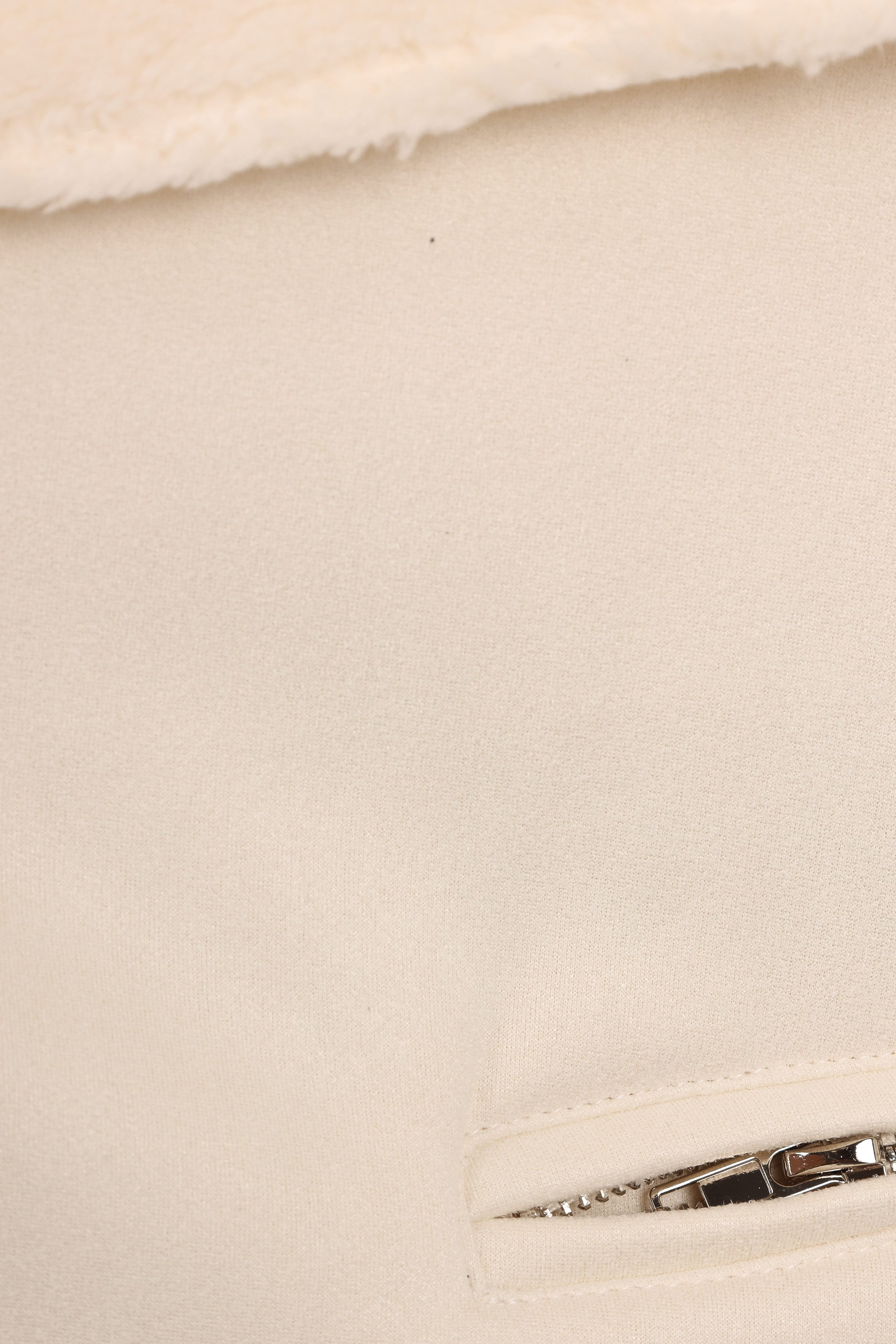 OUTERWEAR Lopez Faux Sherling Jacket - Cream