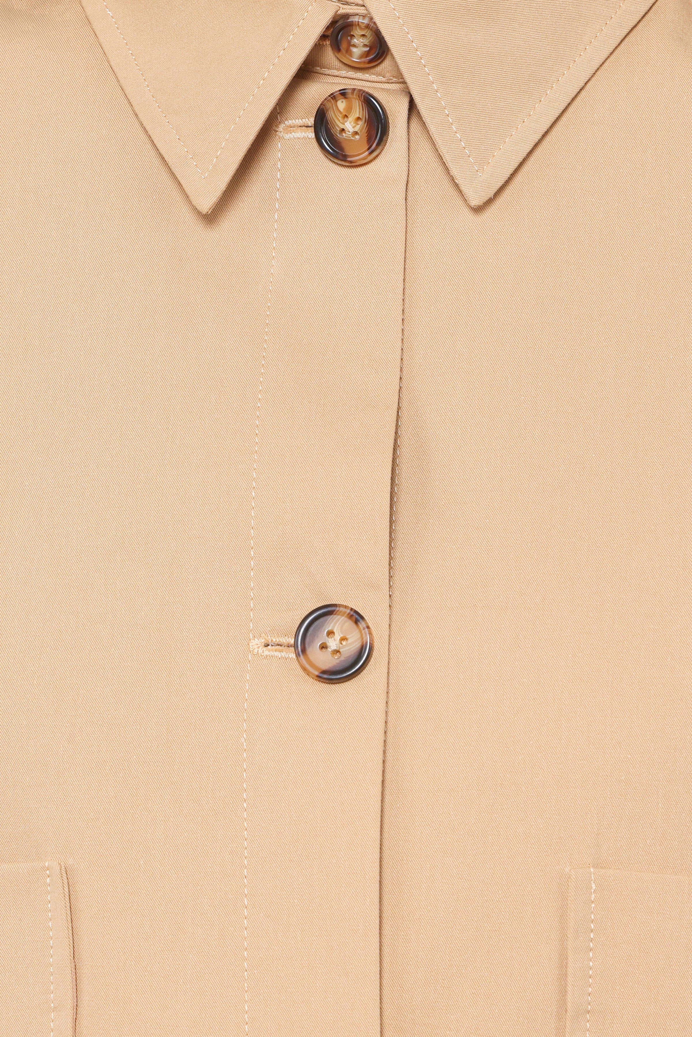 OUTERWEAR Mattie Cropped Trucker Jacket - Taupe