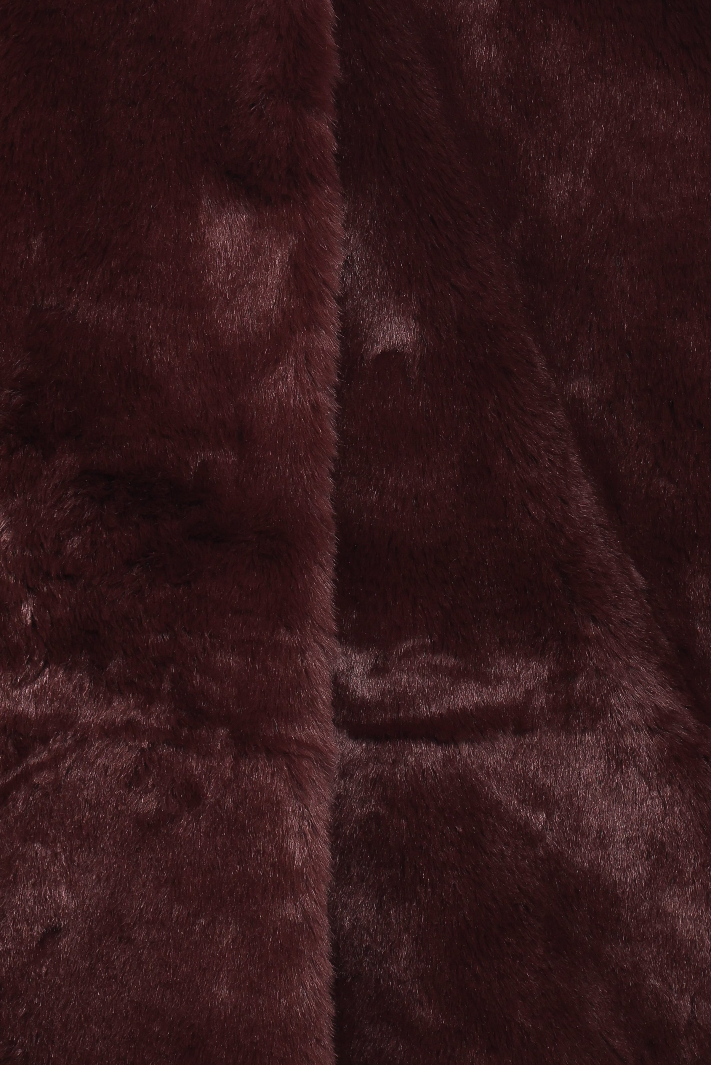 OUTERWEAR Meeka Faux Fur Jacket - Burgundy