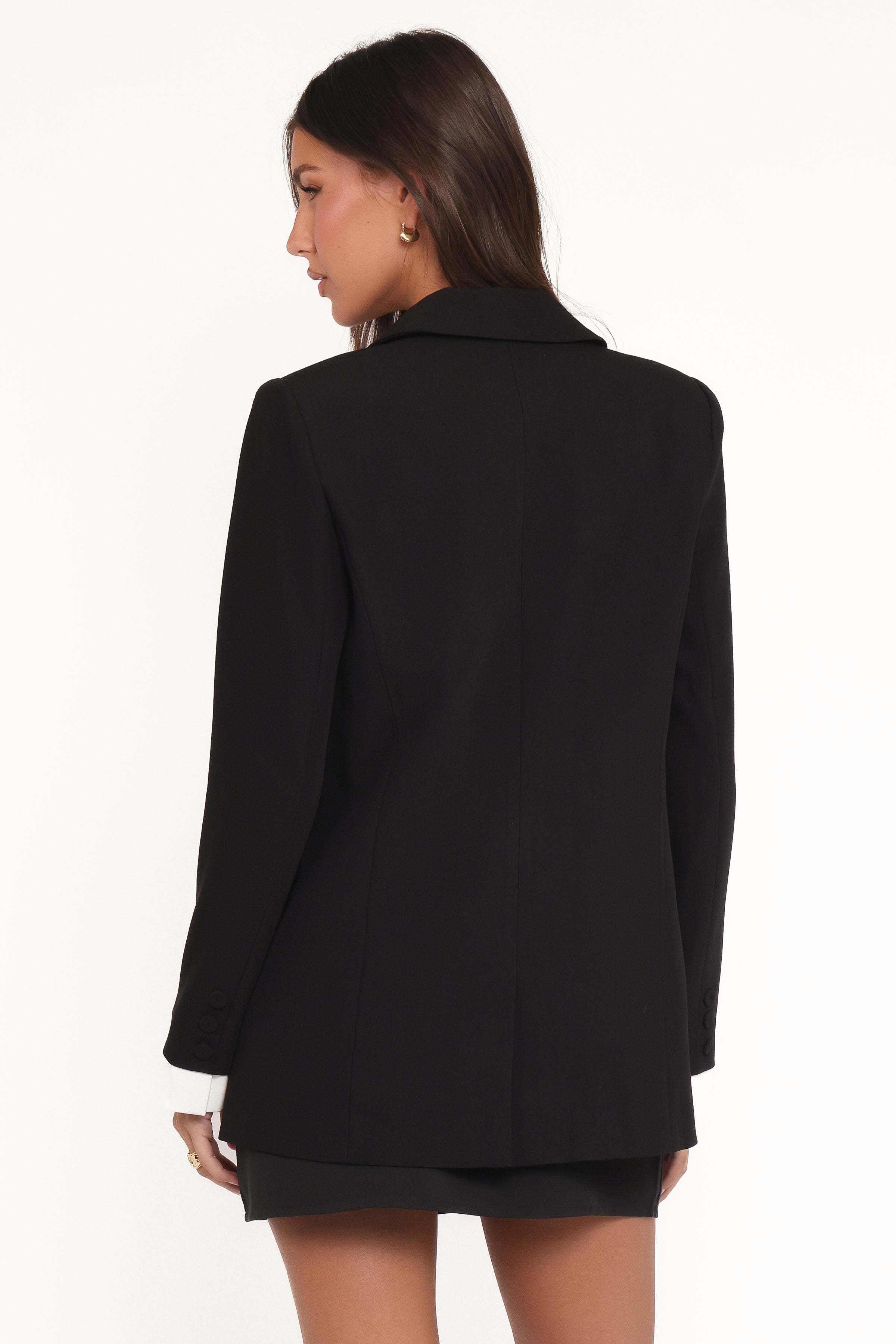 OUTERWEAR Melissa Layered Blazer - Black