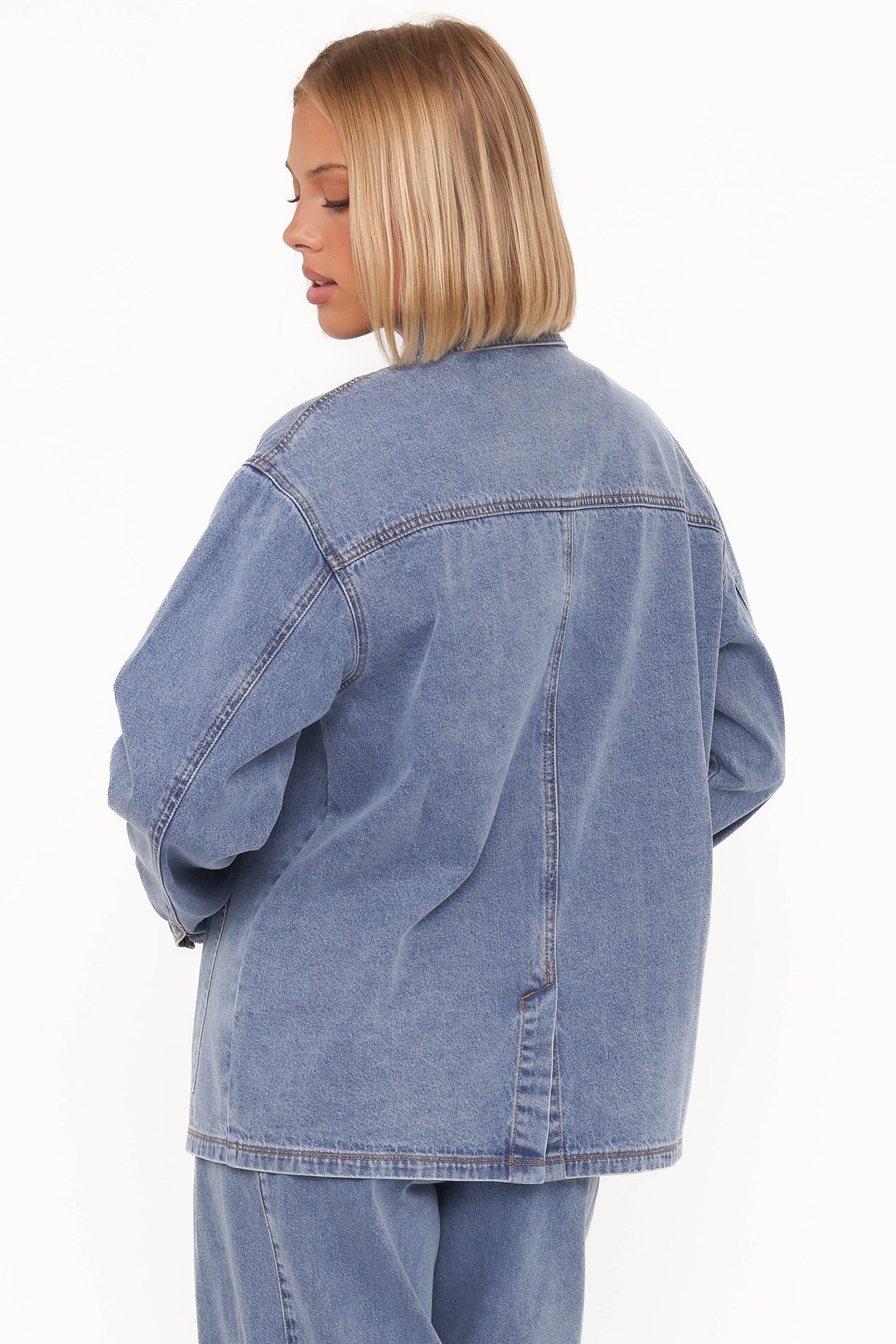 OUTERWEAR Remy Denim Utility Jacket - Medium Wash