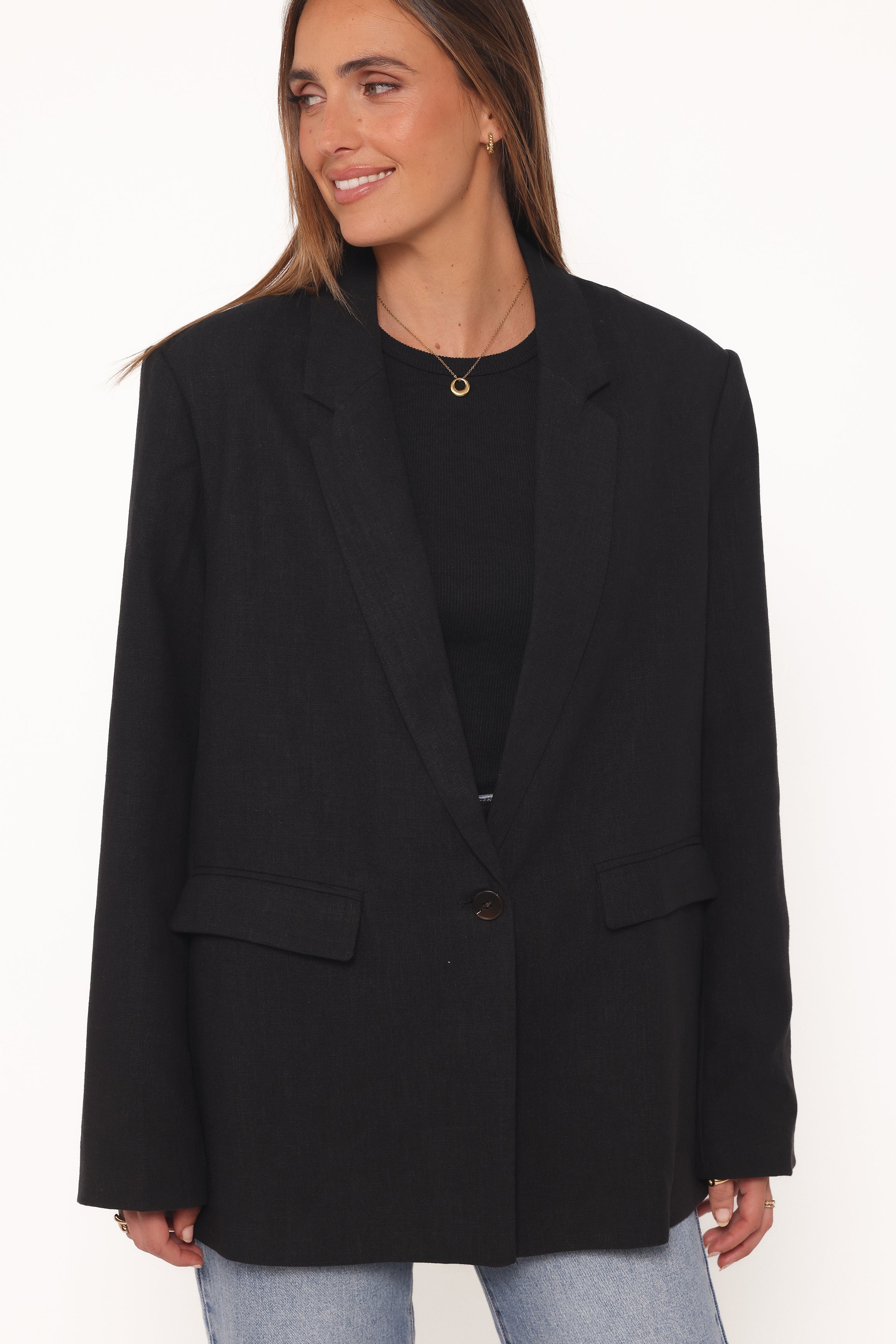 OUTERWEAR Rhodes Oversized Blazer - Black