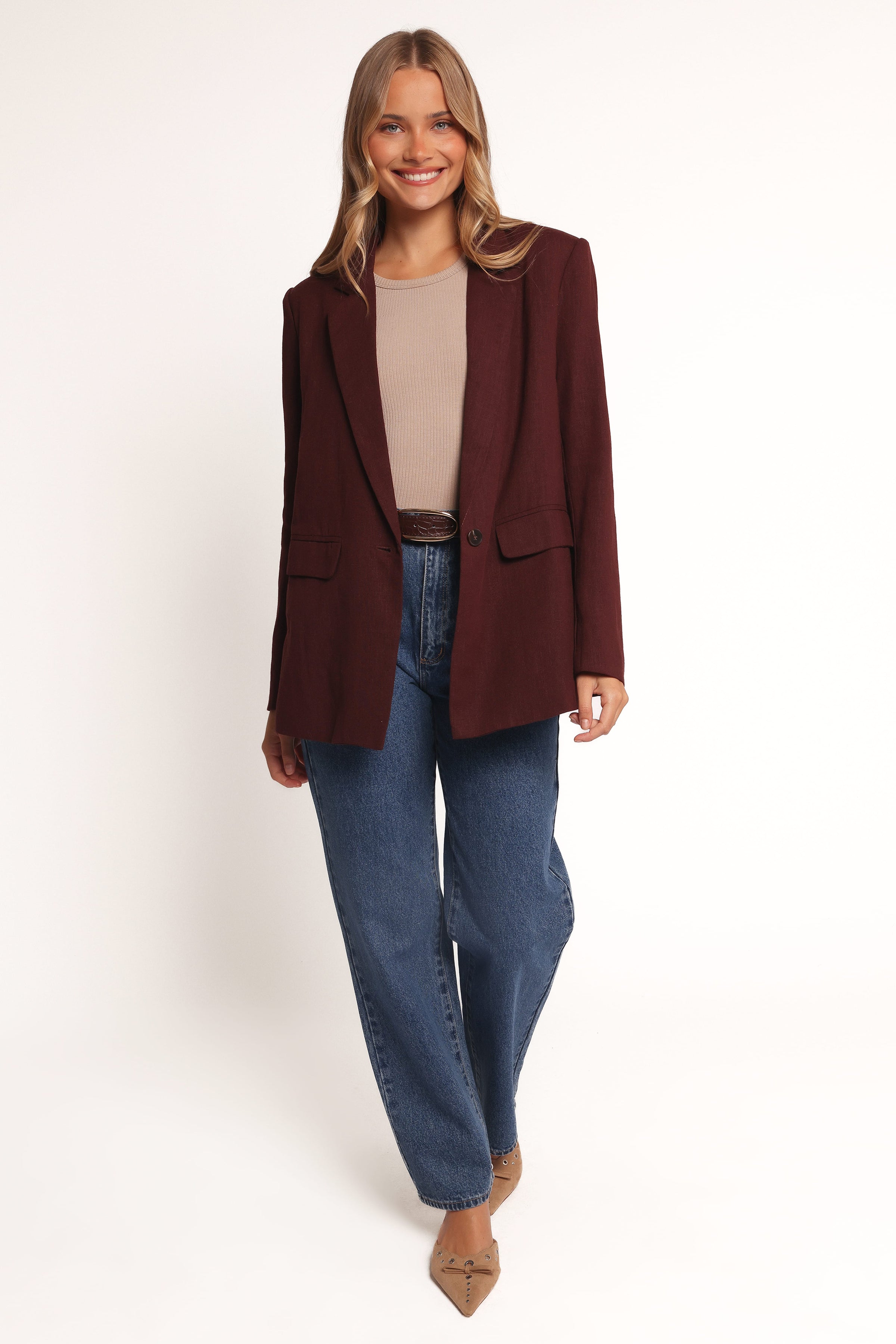OUTERWEAR Rhodes Oversized Blazer - Espresso