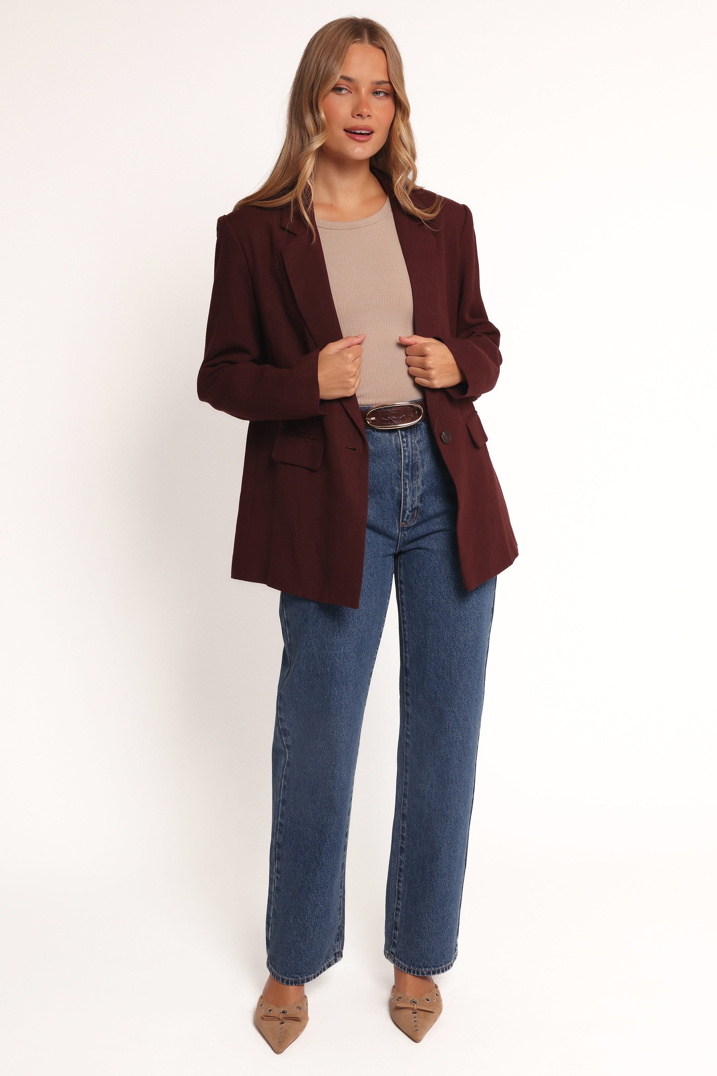 OUTERWEAR Rhodes Oversized Blazer - Espresso
