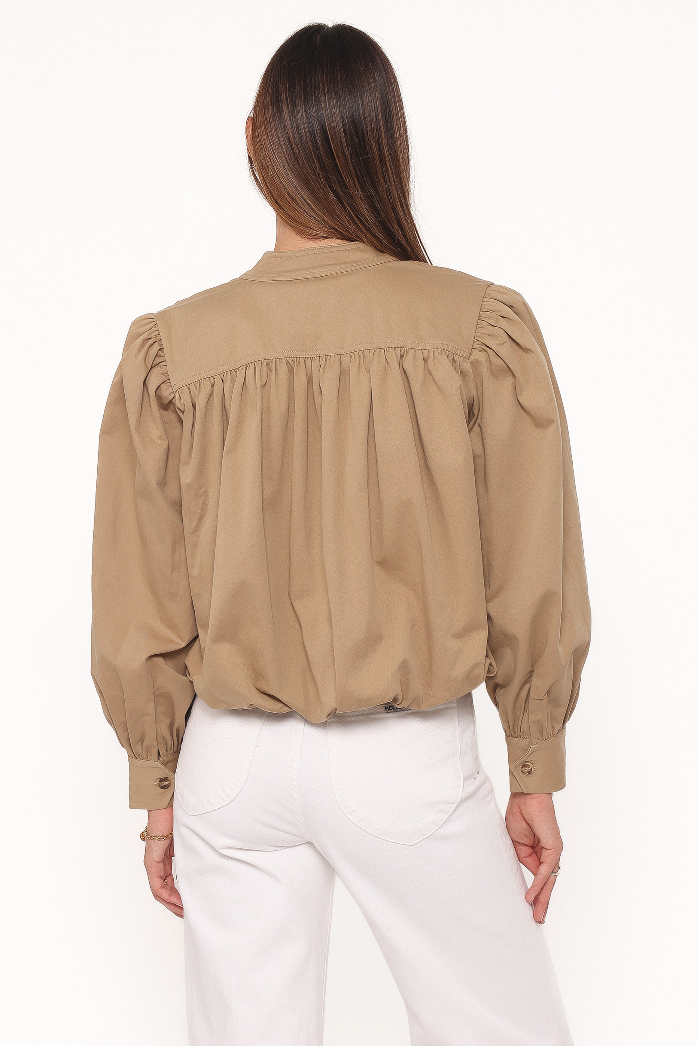 OUTERWEAR Rory Bubble Hem Jacket - Khaki