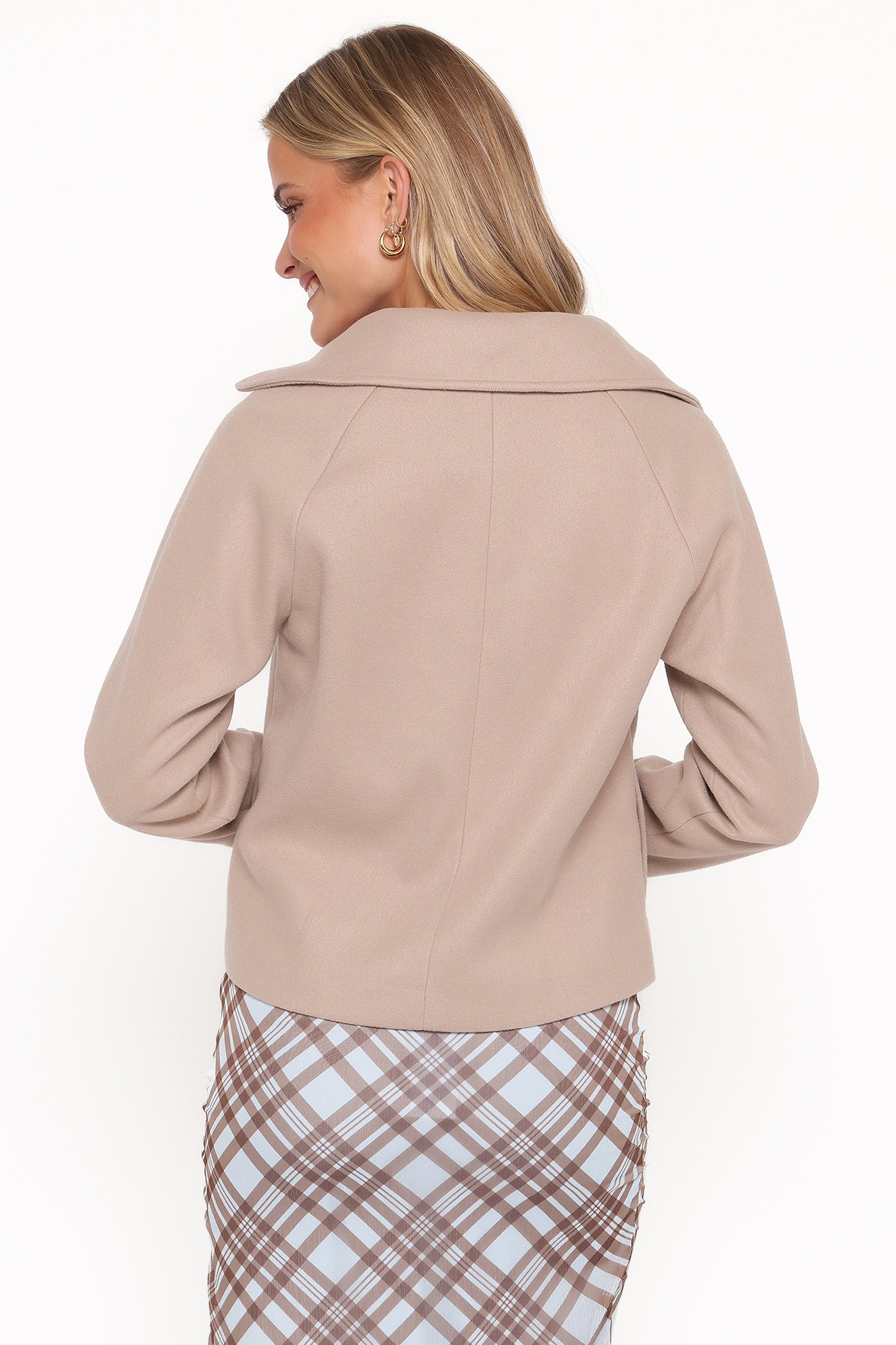 OUTERWEAR Saylor Cropped Car Coat - Oatmeal