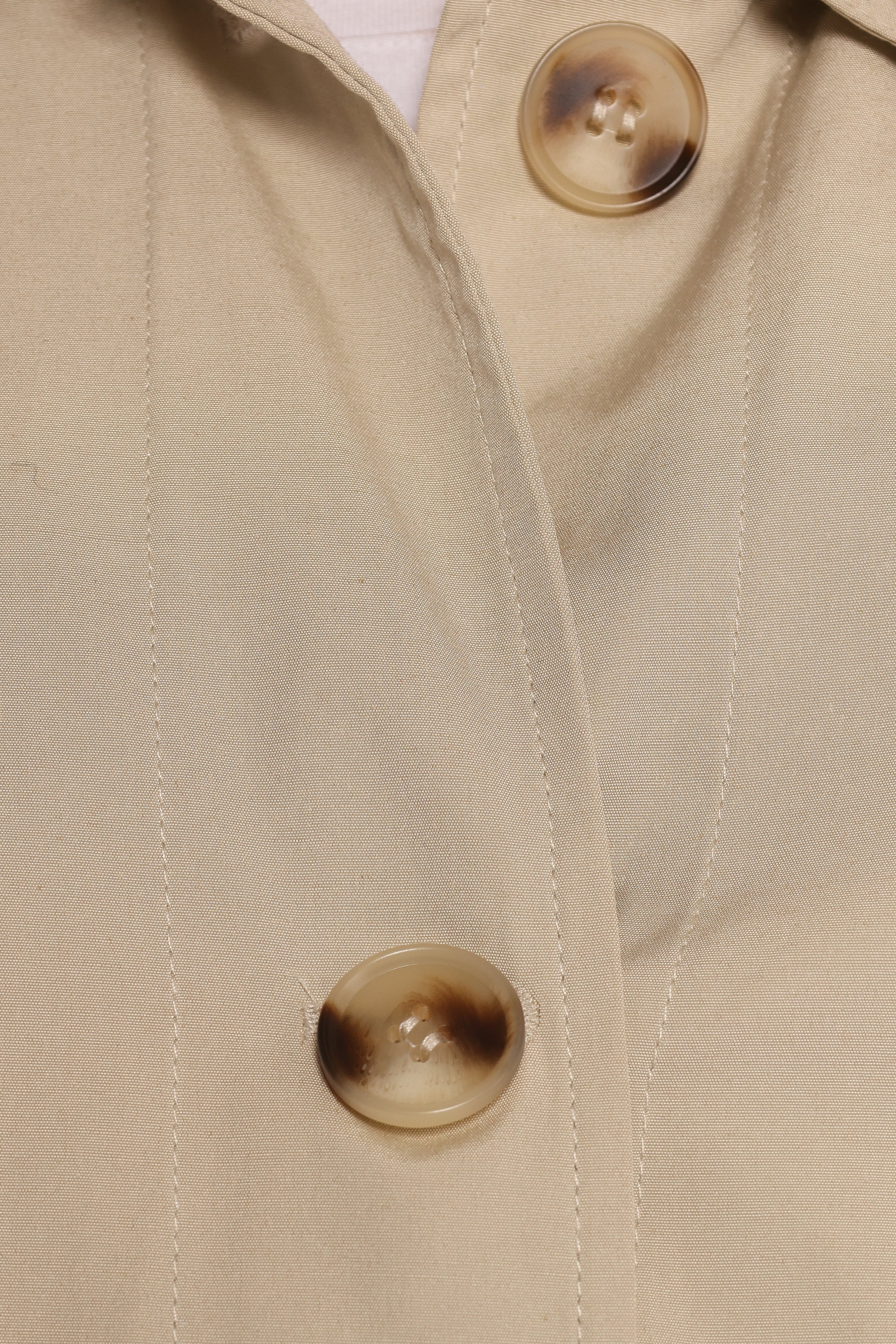 OUTERWEAR Stella Button Front Collar Jacket - Taupe