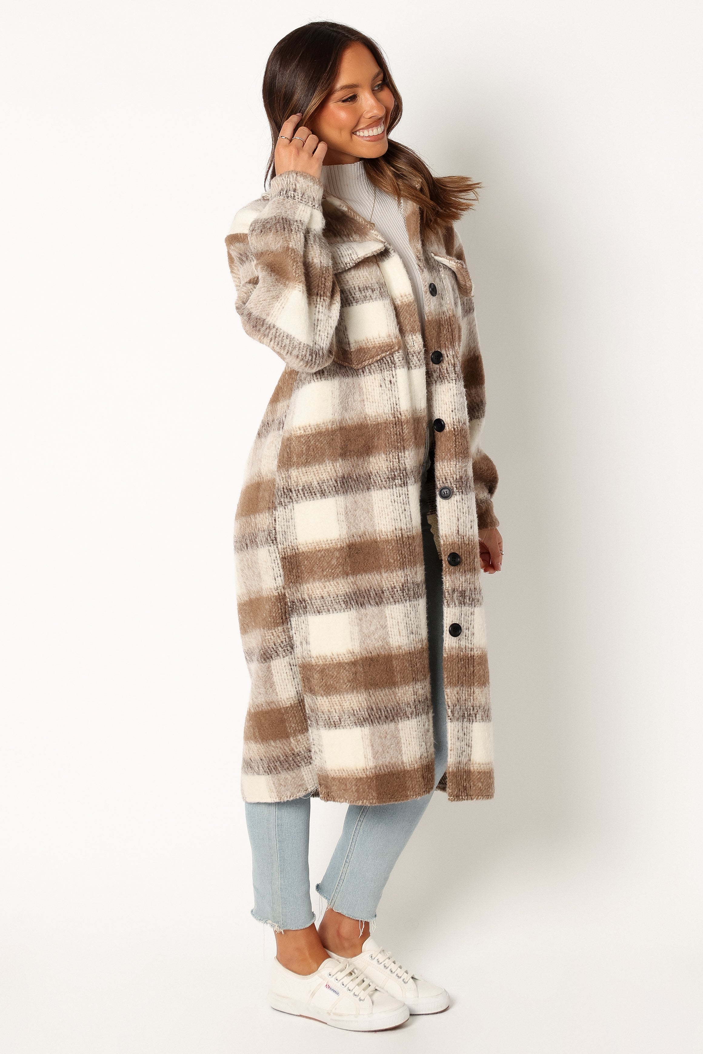 OUTERWEAR @Tammy Long Shacket - Tan