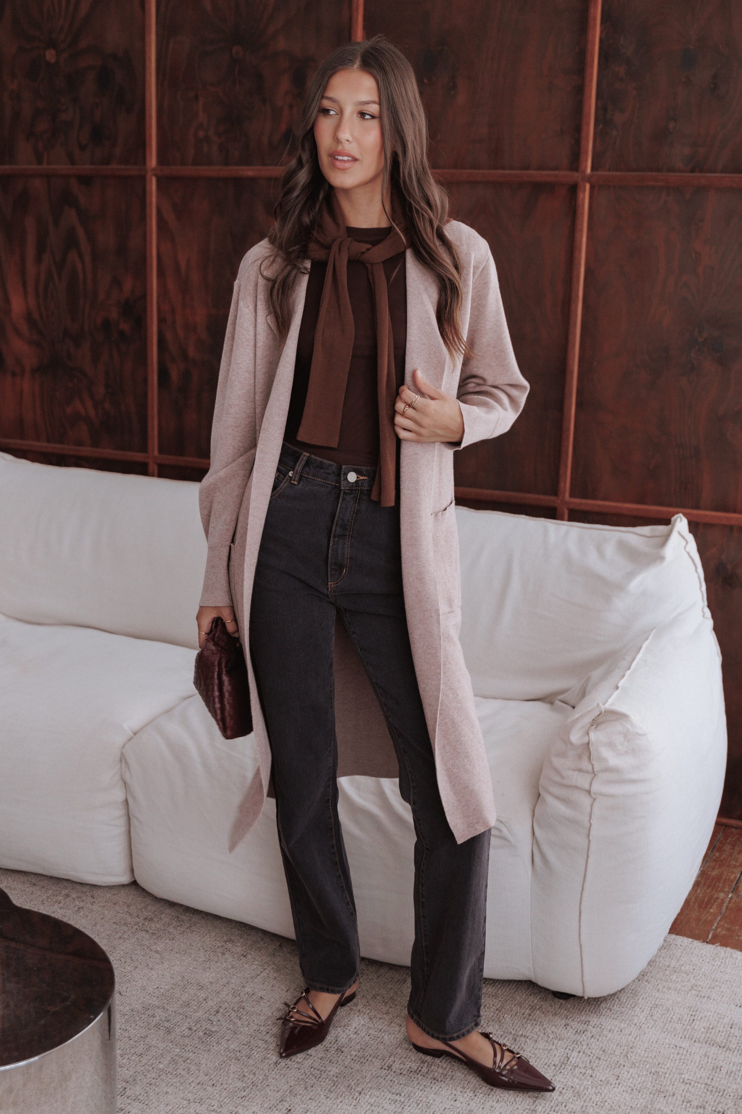 OUTERWEAR Venda Coatigan - Light Brown