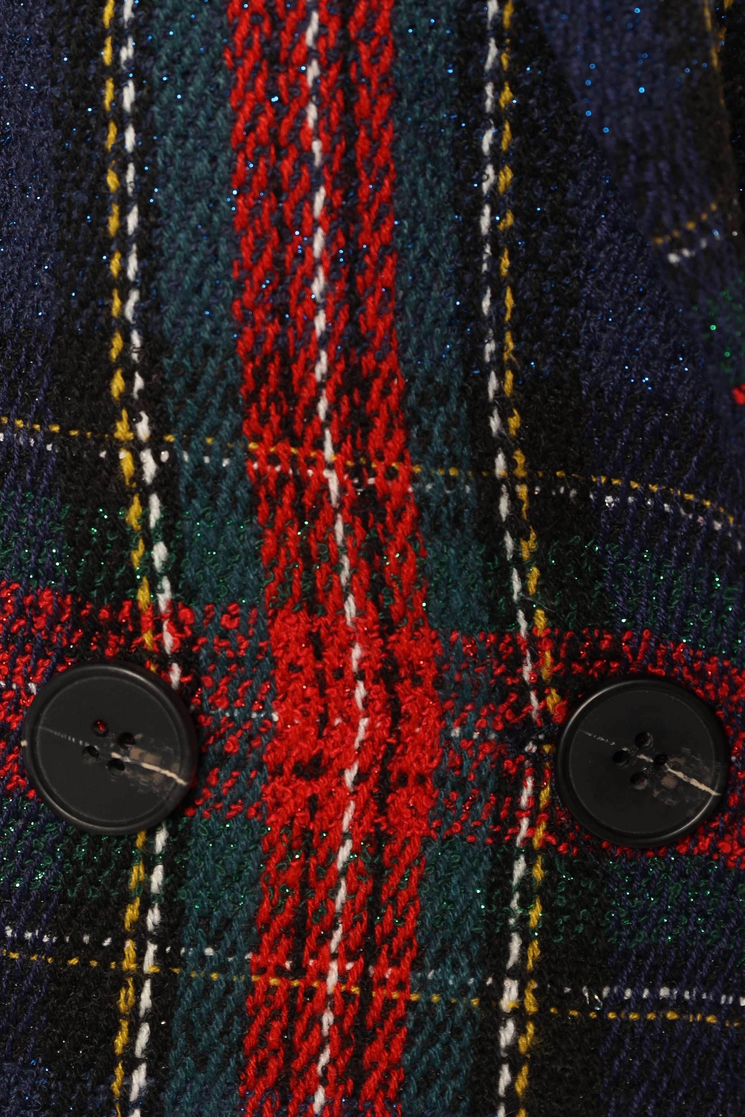 OUTERWEAR @Vivienne Plaid Blazer - Red/Navy Multi