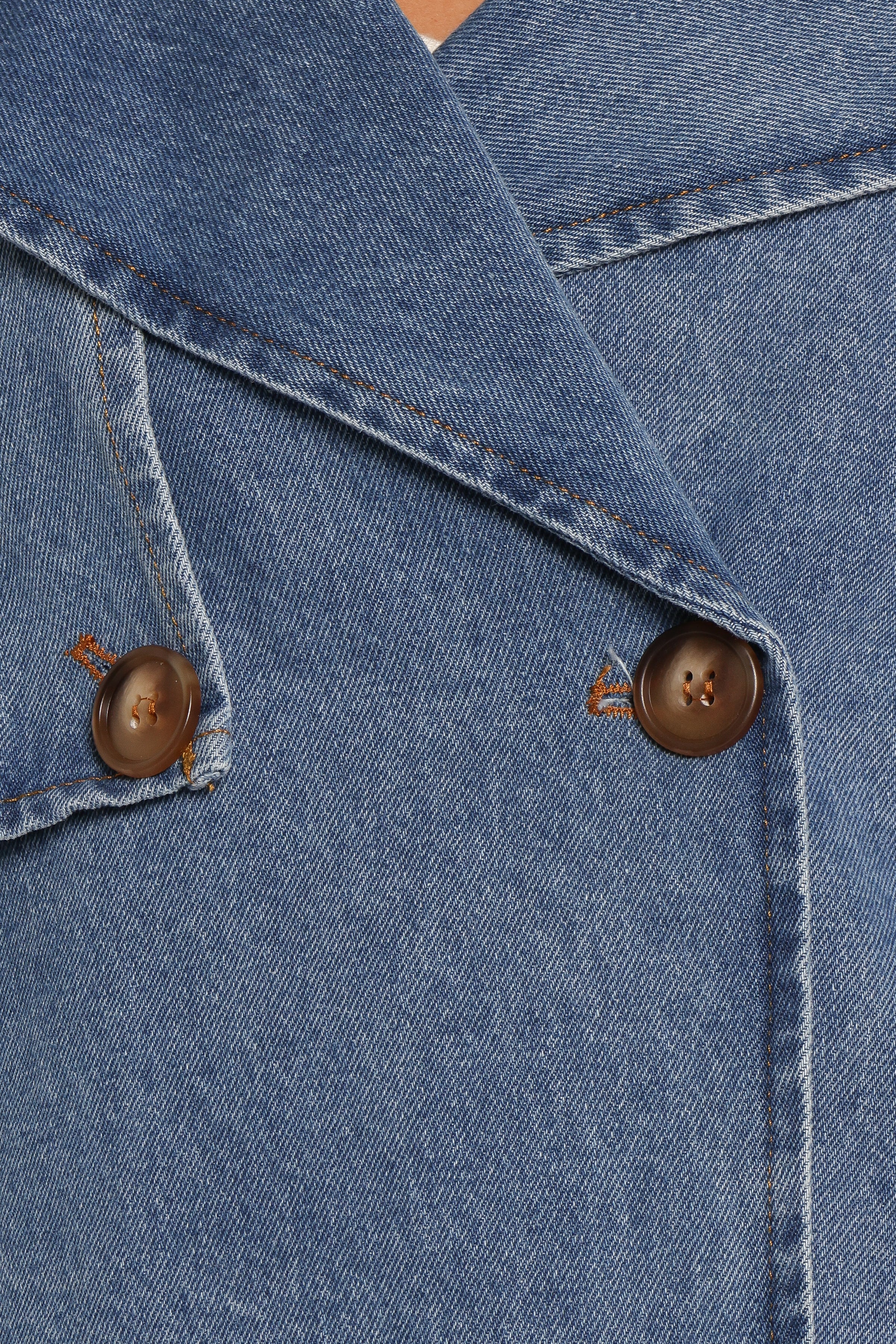 OUTERWEAR Westwood Waist Tie Denim Jacket - Denim